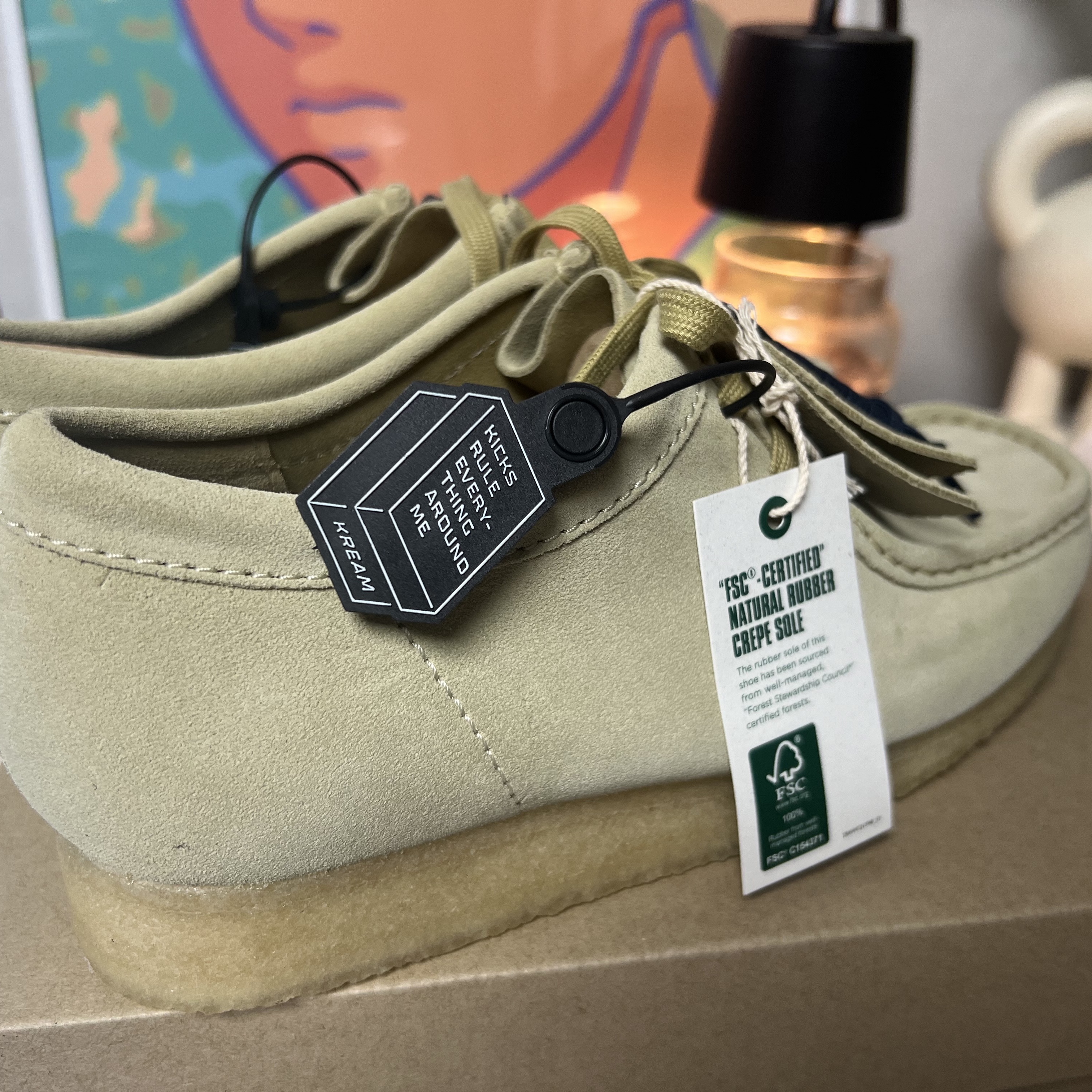 Clarks Wallabee Maple Suede 착용 스타일 - 2
