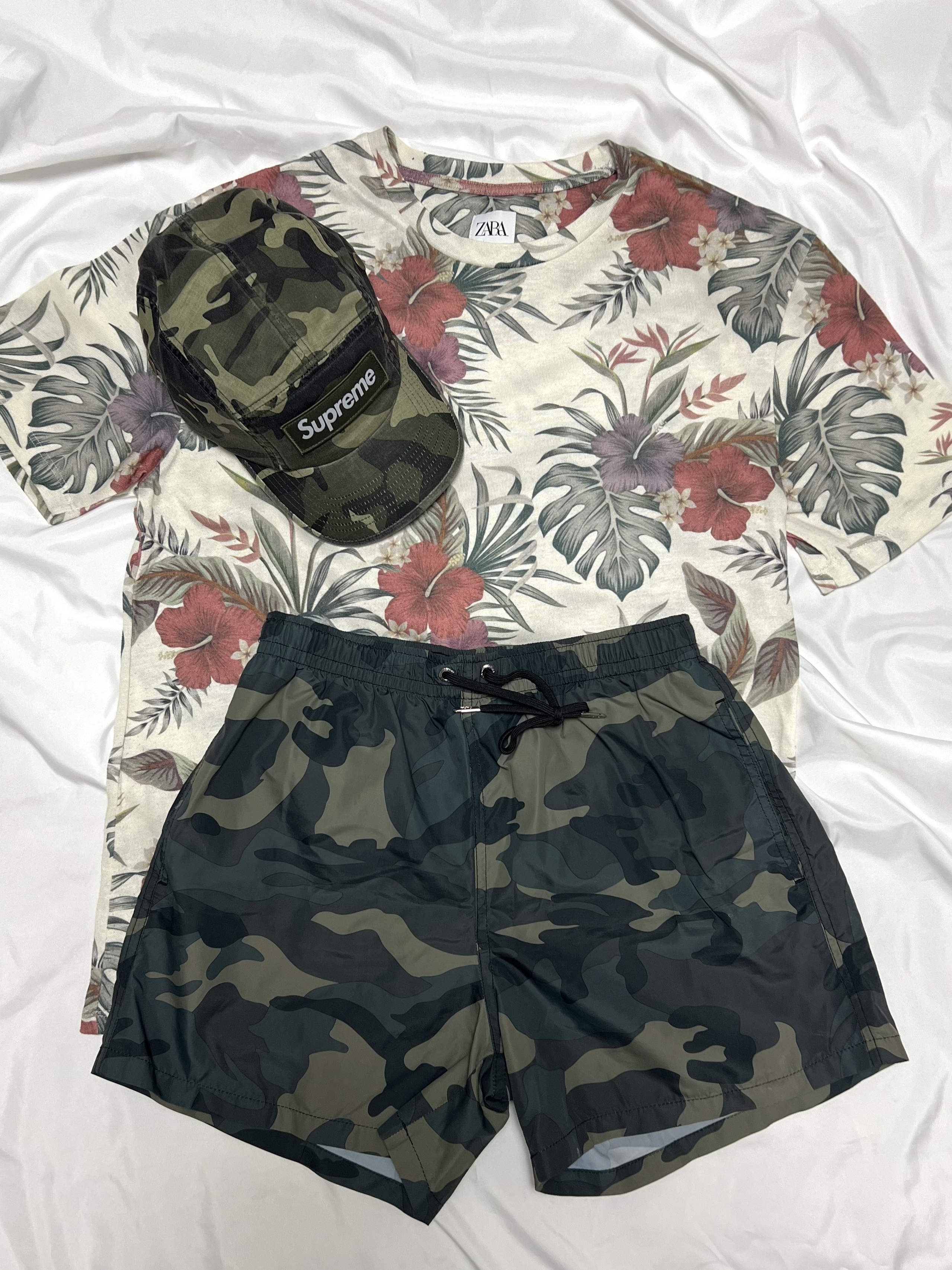 Supreme Military Camp Cap Olive Camo - 23SS 착용 스타일 - 1