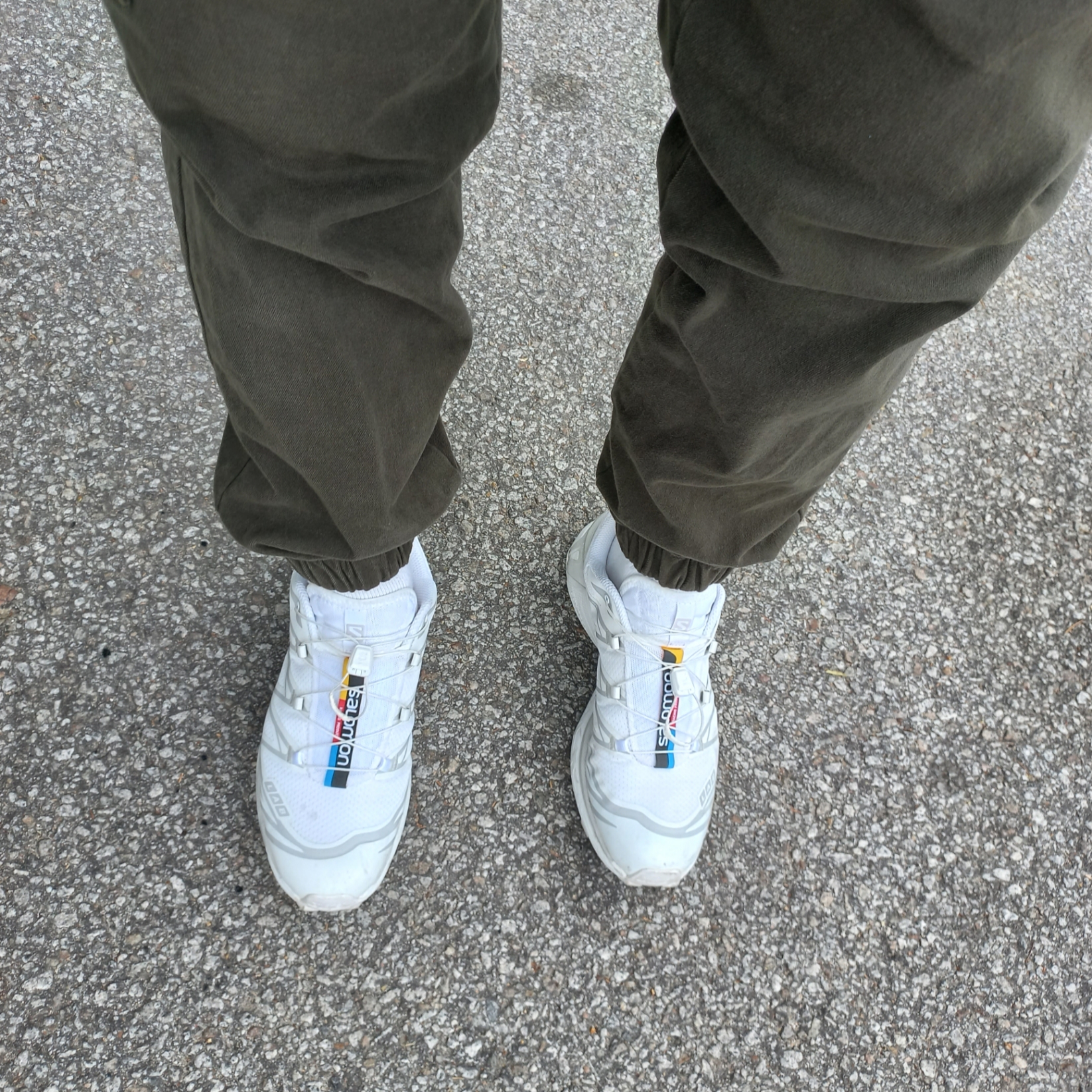 Salomon XT-6 ADV White 착용 스타일 - 2