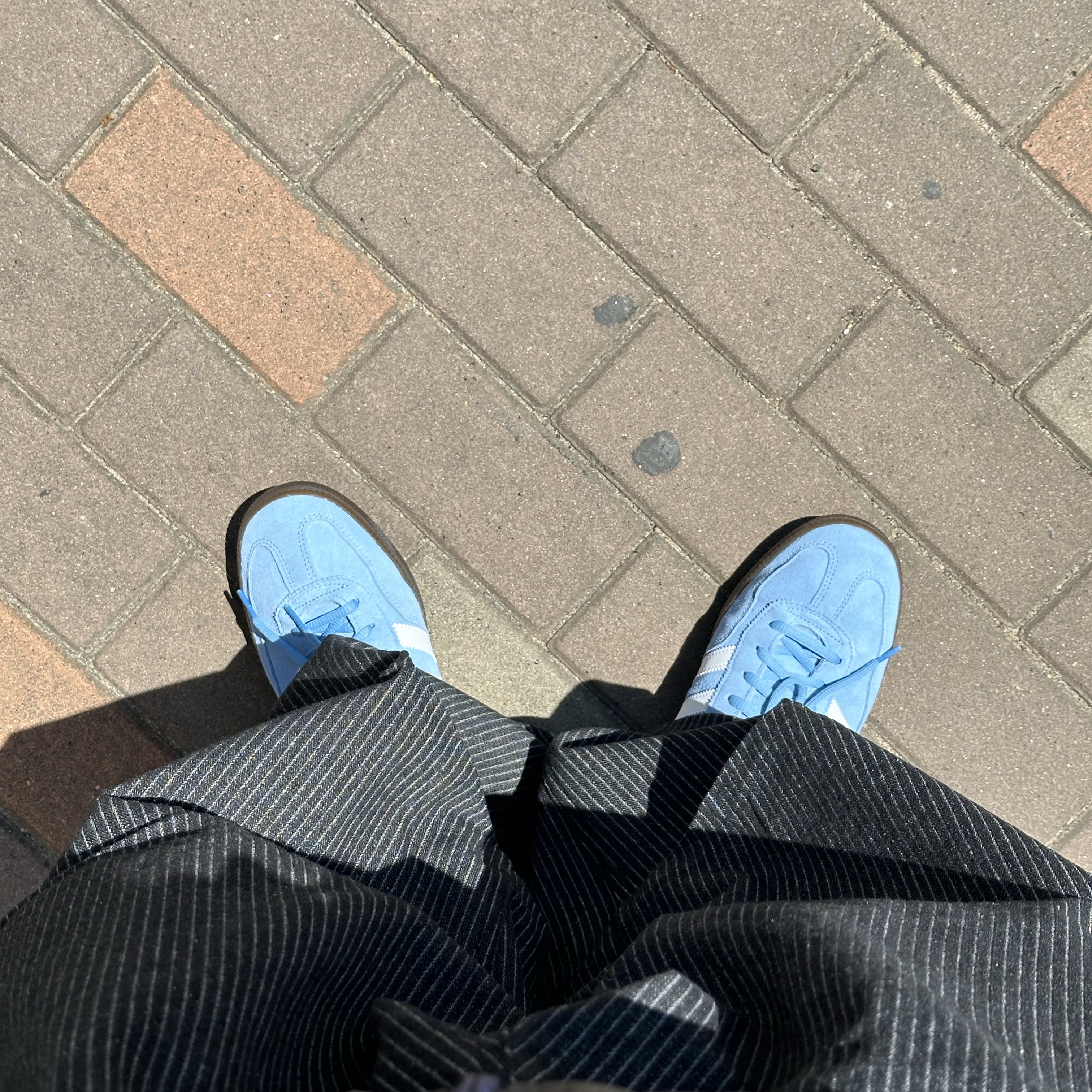 Adidas Spezial Handball Light Blue 착용 스타일 - 2
