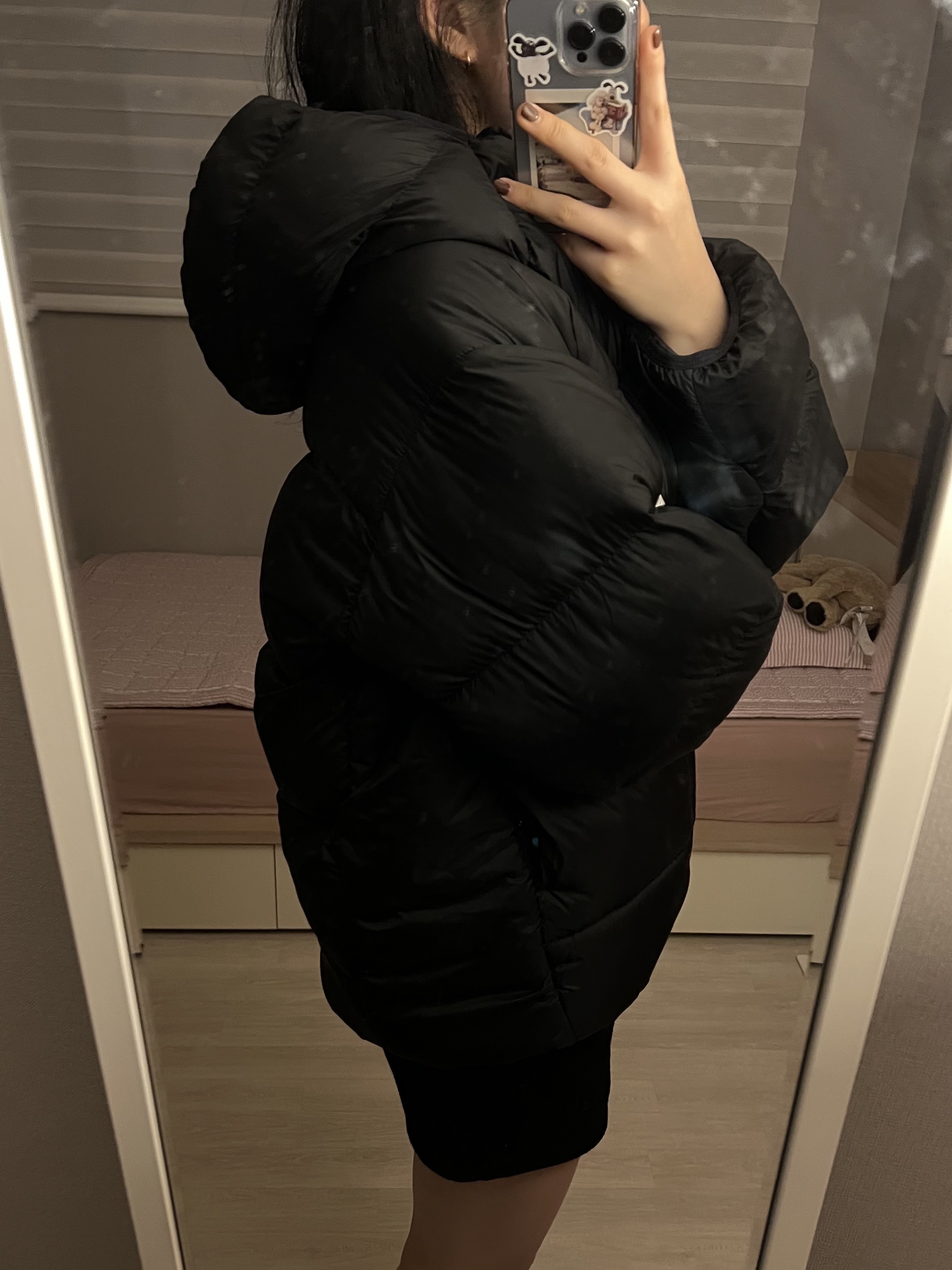 Nike ACG Therma-Fit ADV Lunar Lake Puffer Jacket Black - Asia, Nike Swoosh Knit Glove 2.0 Black 착용 스타일 - 3
