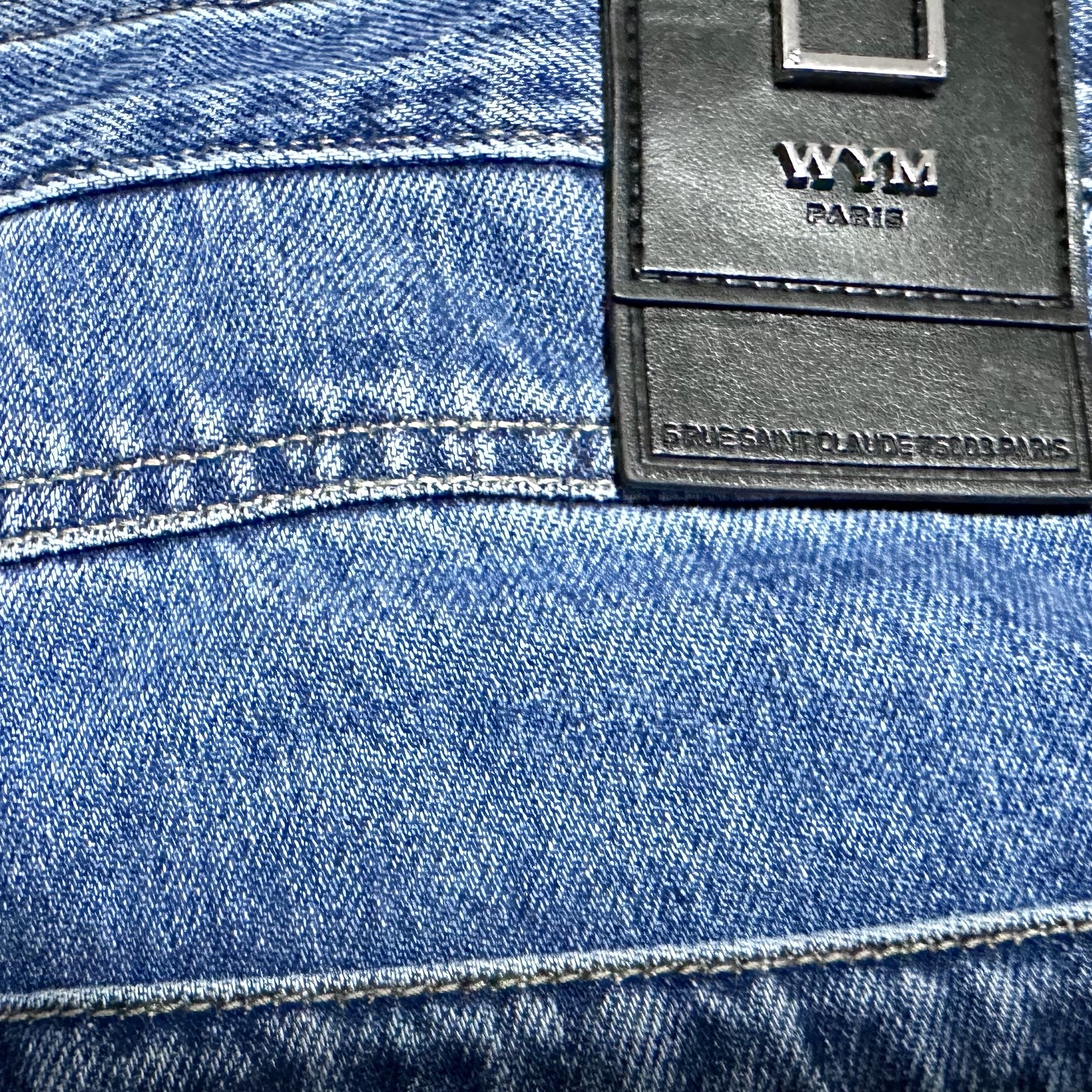 Wooyoungmi Long Straight Denim Pants Blue - 23SS 착용 스타일 - 2