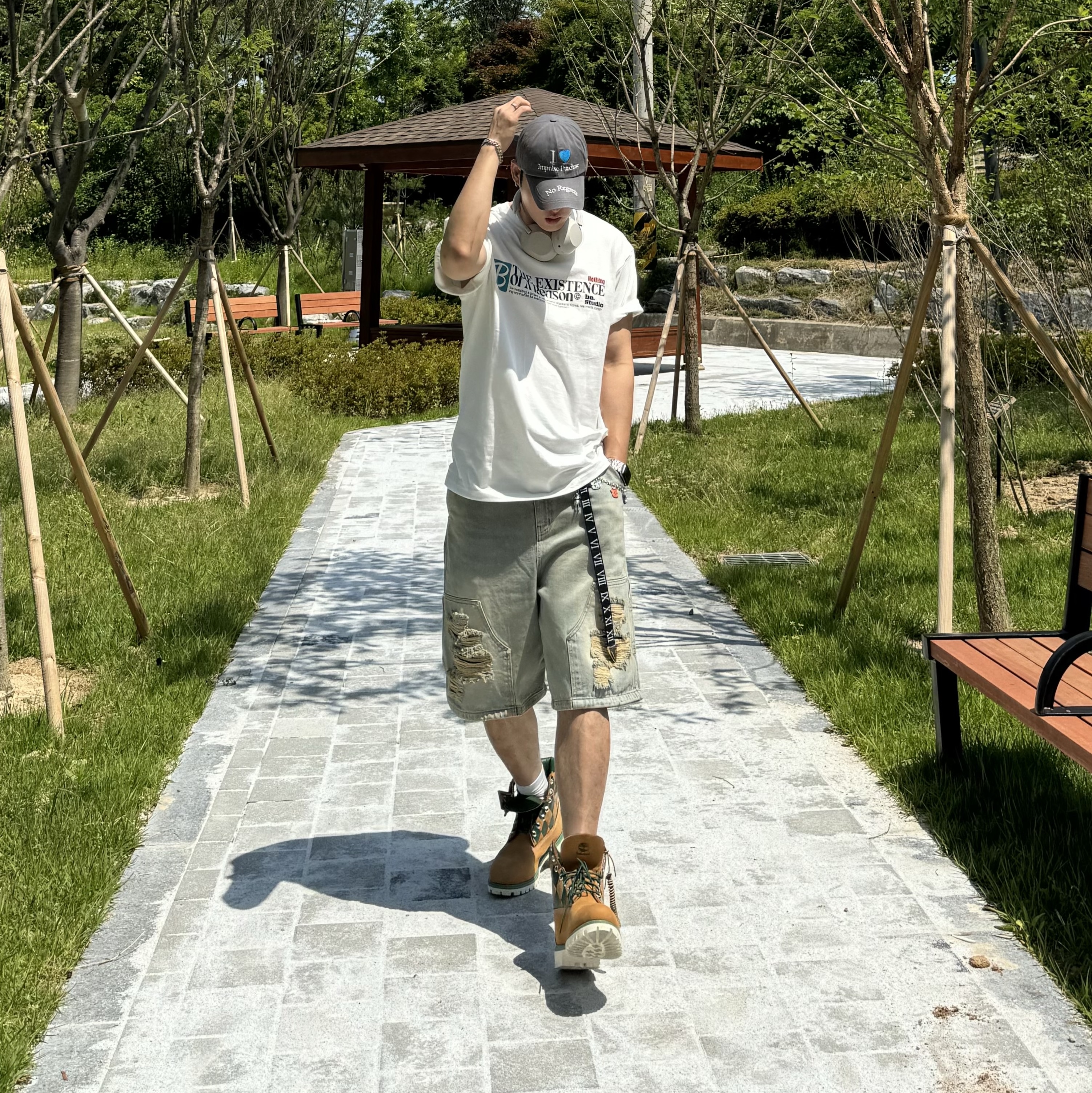 KASINA x Timberland 6 In Premium Vibram GTX Wheat 착용 스타일 - 1