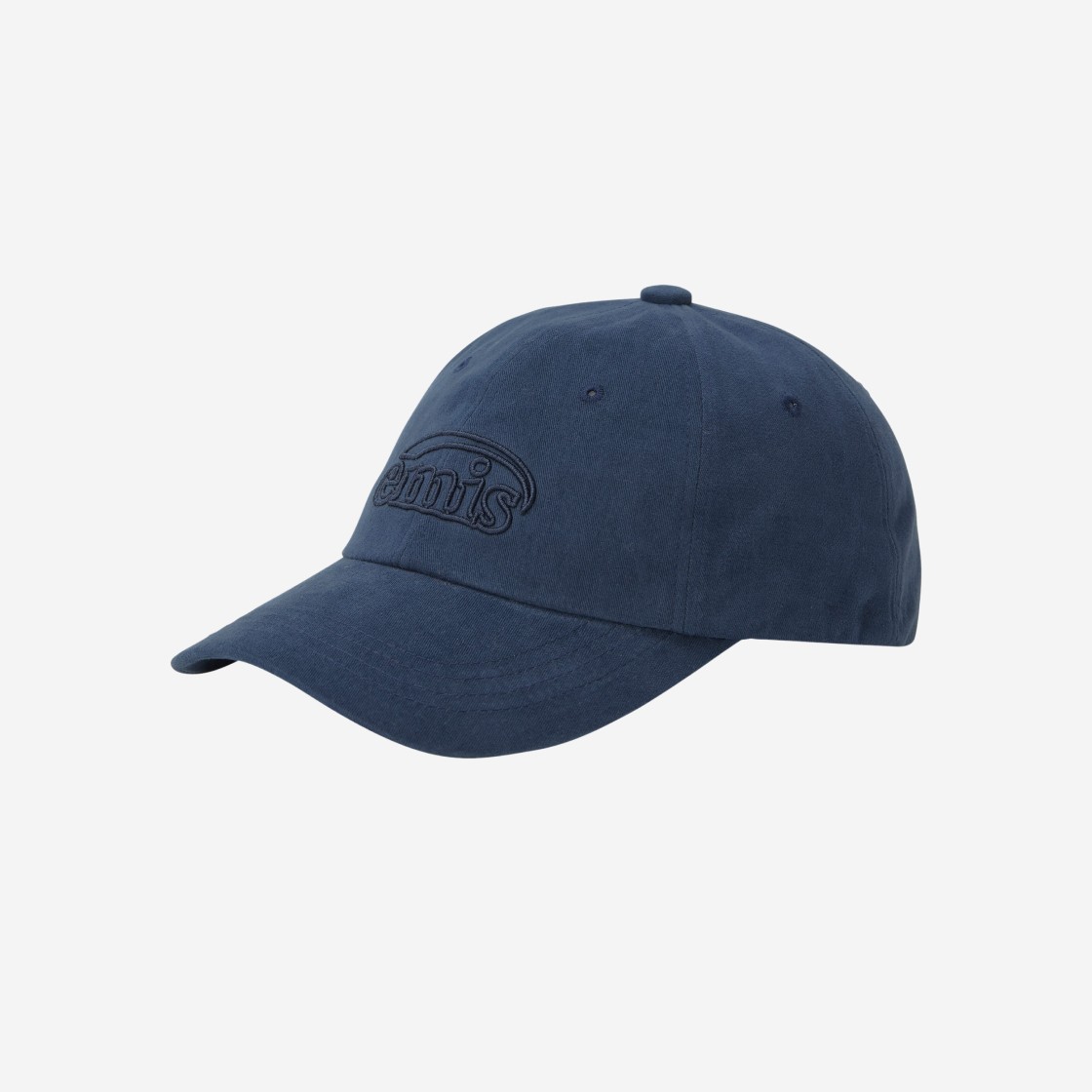 Emis Cotton Brushed Ball Cap Navy 상세 이미지 2