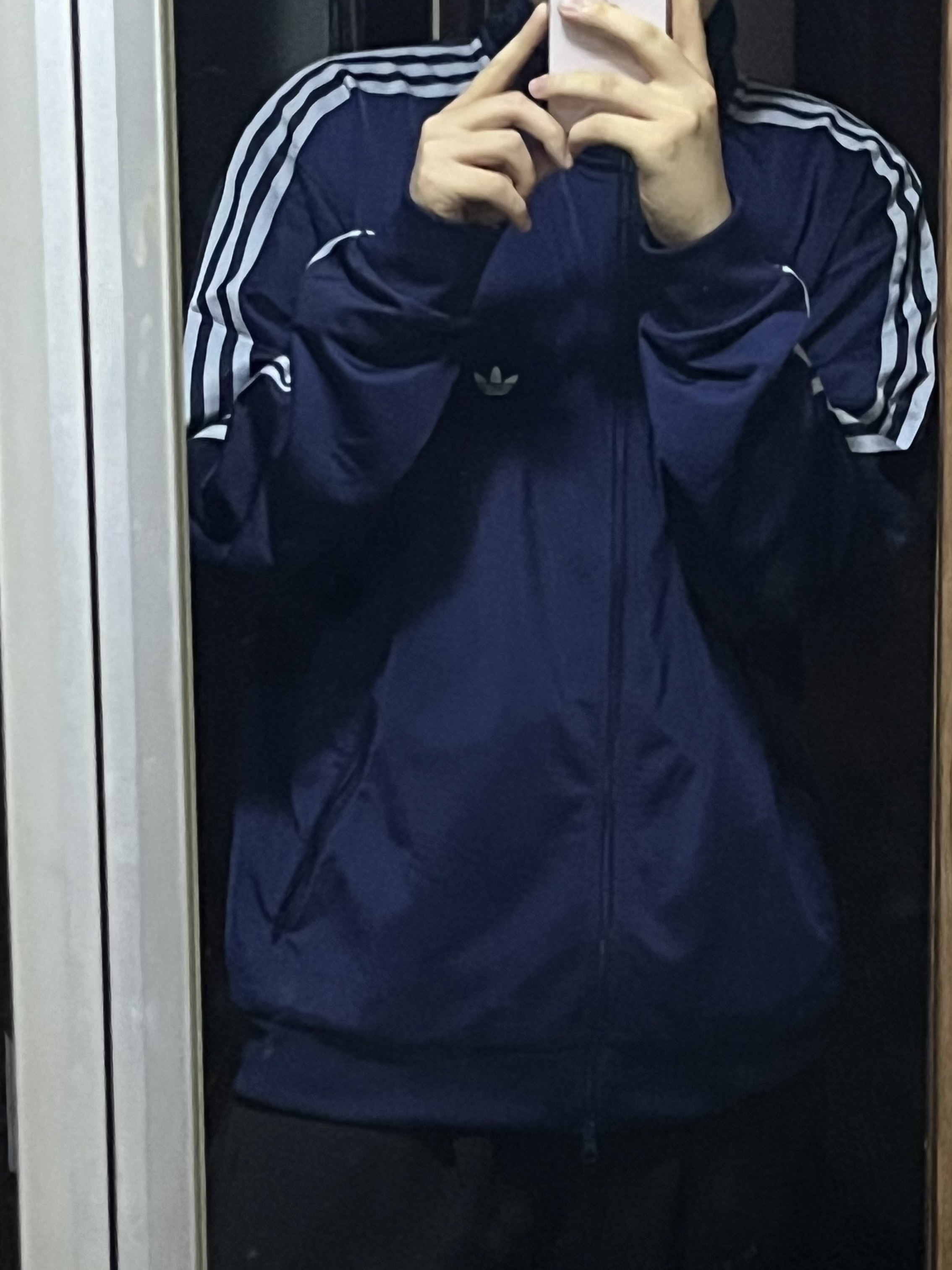 Adidas Originals Beckenbauer Track Jacket Night Indigo - KR Sizing 착용 스타일