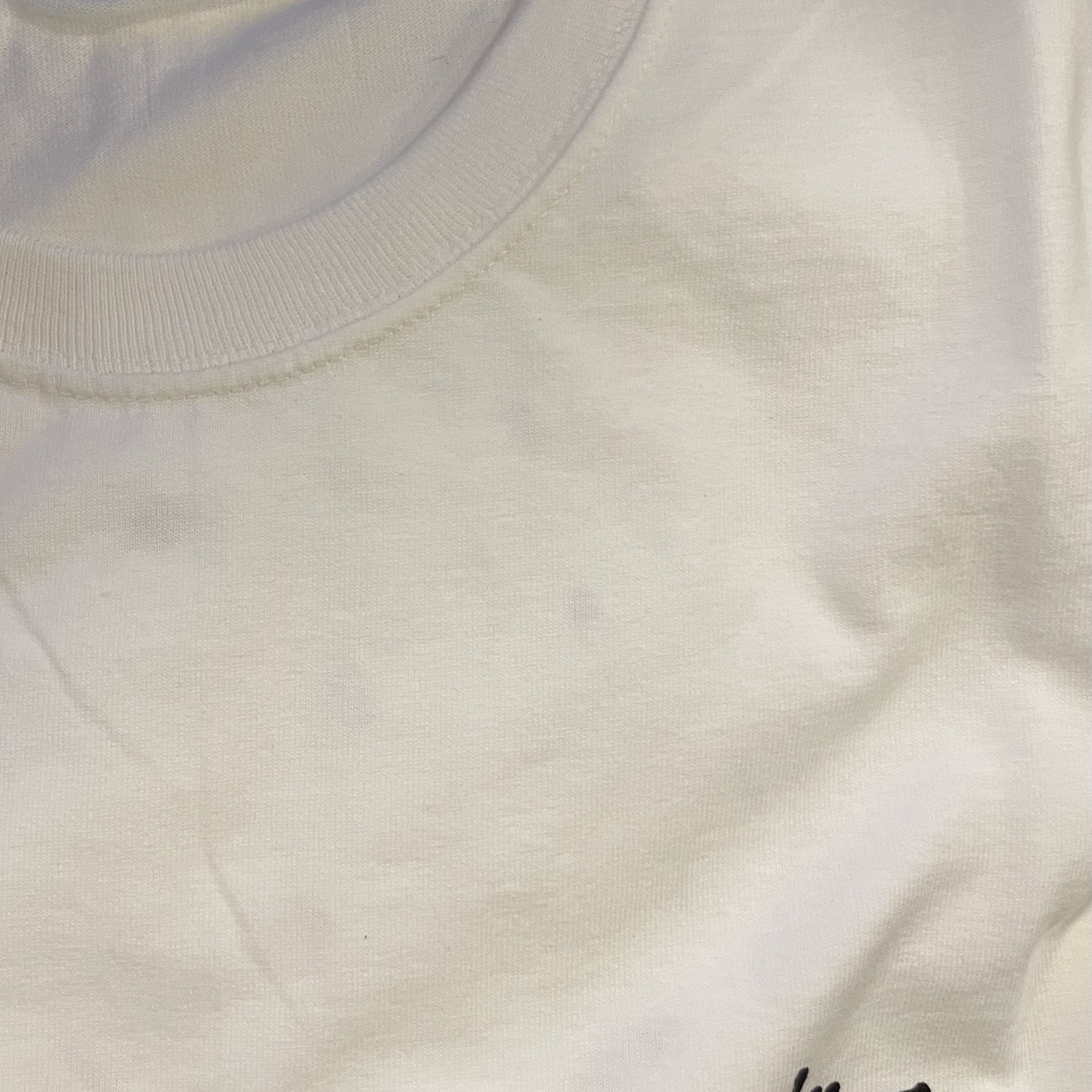 Stussy Melted T-Shirt White 착용 스타일 - 1