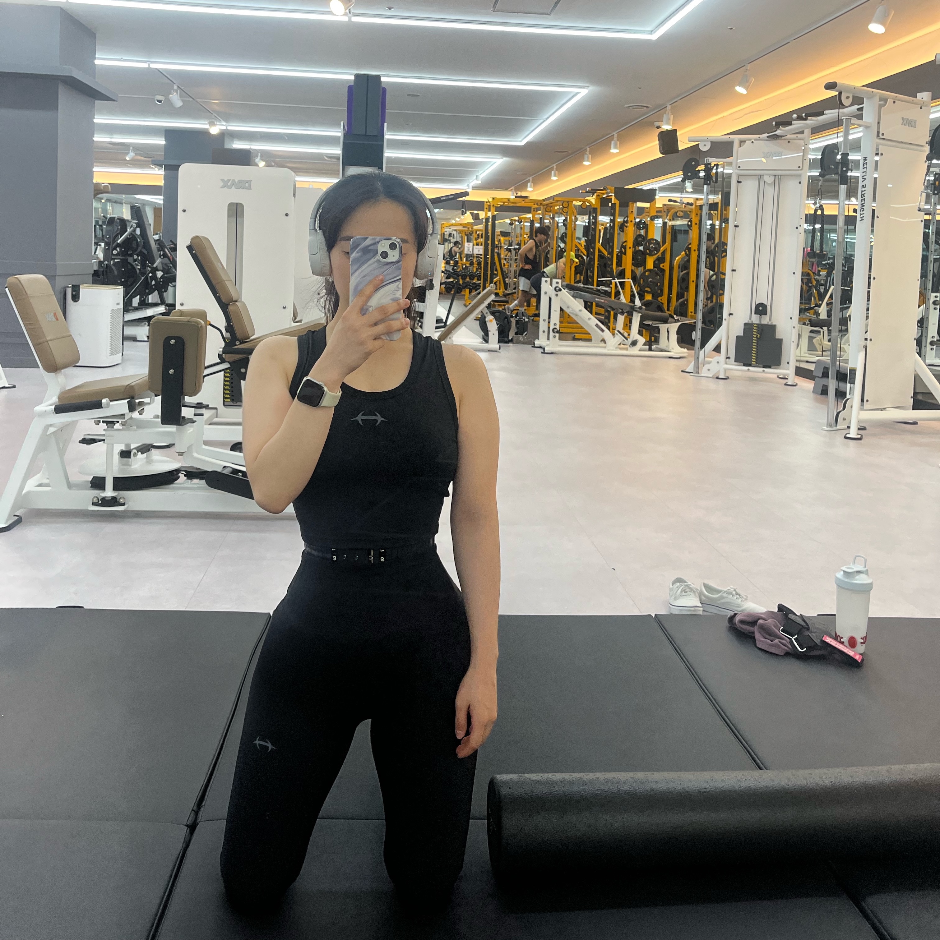 HDEX Womens Support Leggings Black 착용 스타일