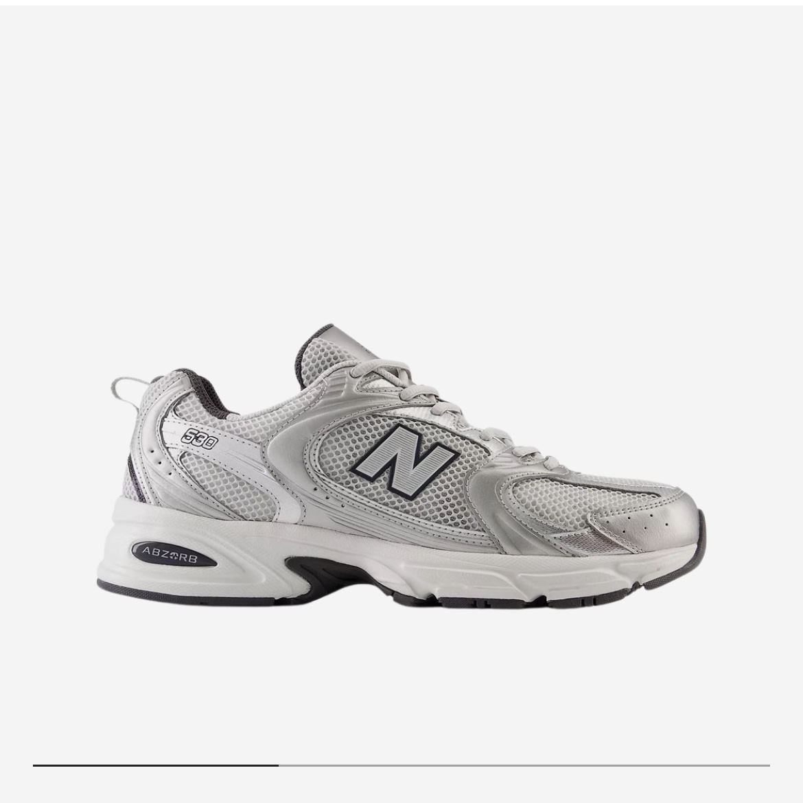 New Balance 530 Grey Matter Silver Metallic 착용 스타일