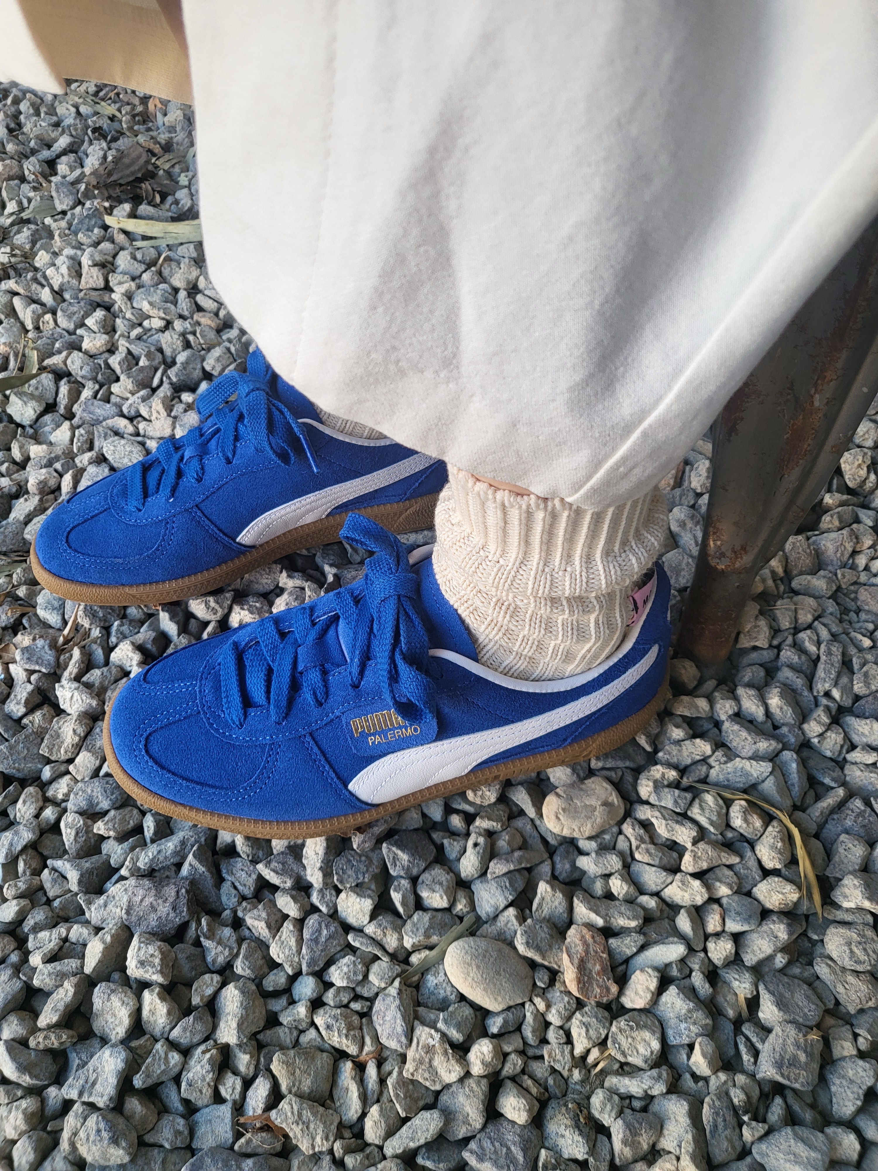 Puma Palermo Cobalt Glaze White 착용 스타일 - 2
