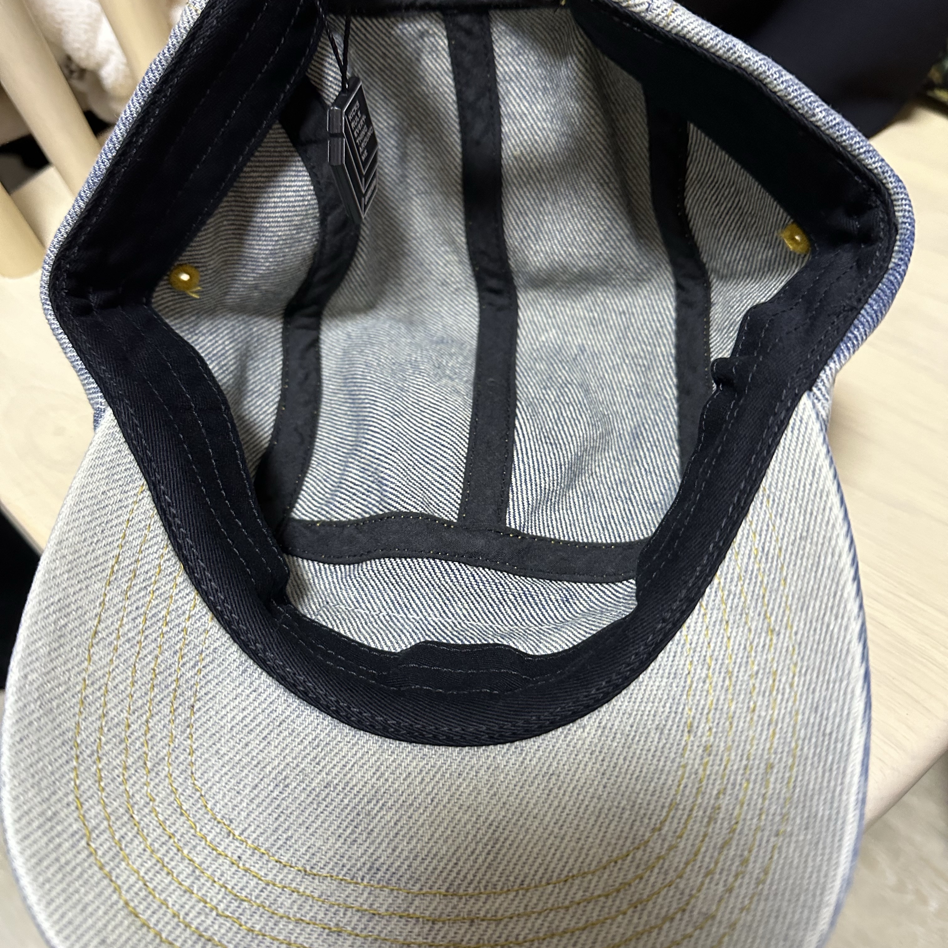 Supreme Denim Camp Cap Dirty Indigo - 23SS 착용 스타일 - 2