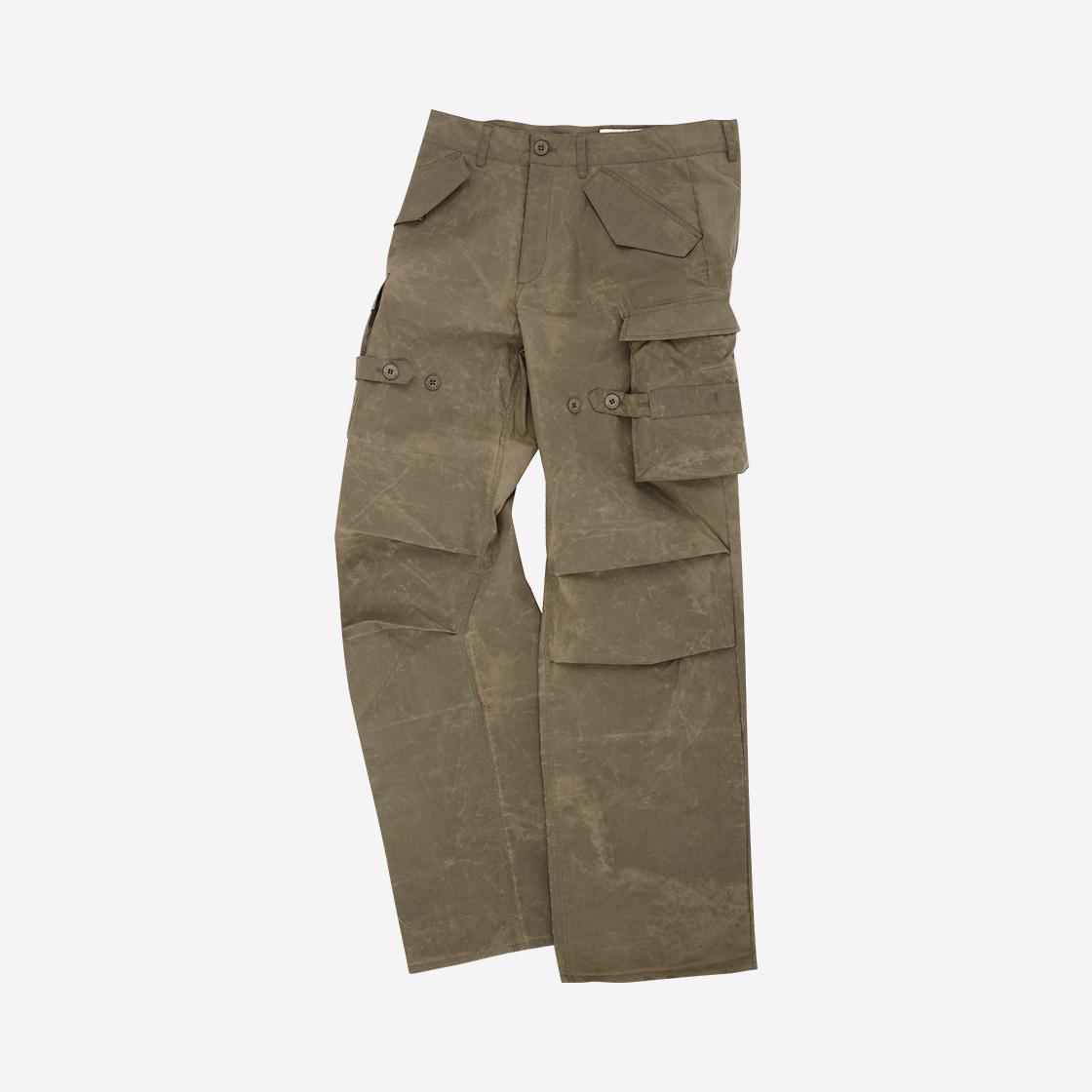 ADSB 앤더슨벨 파타니 크랙 카고 팬츠 카키