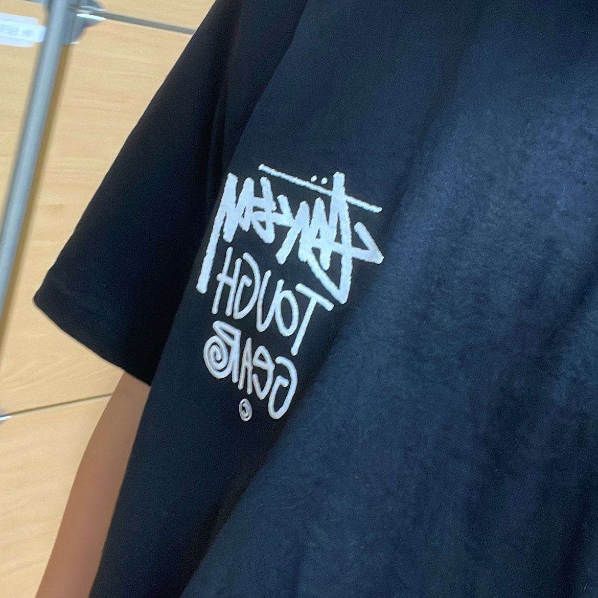 Stussy Tough Gear T-Shirt Black 착용 스타일