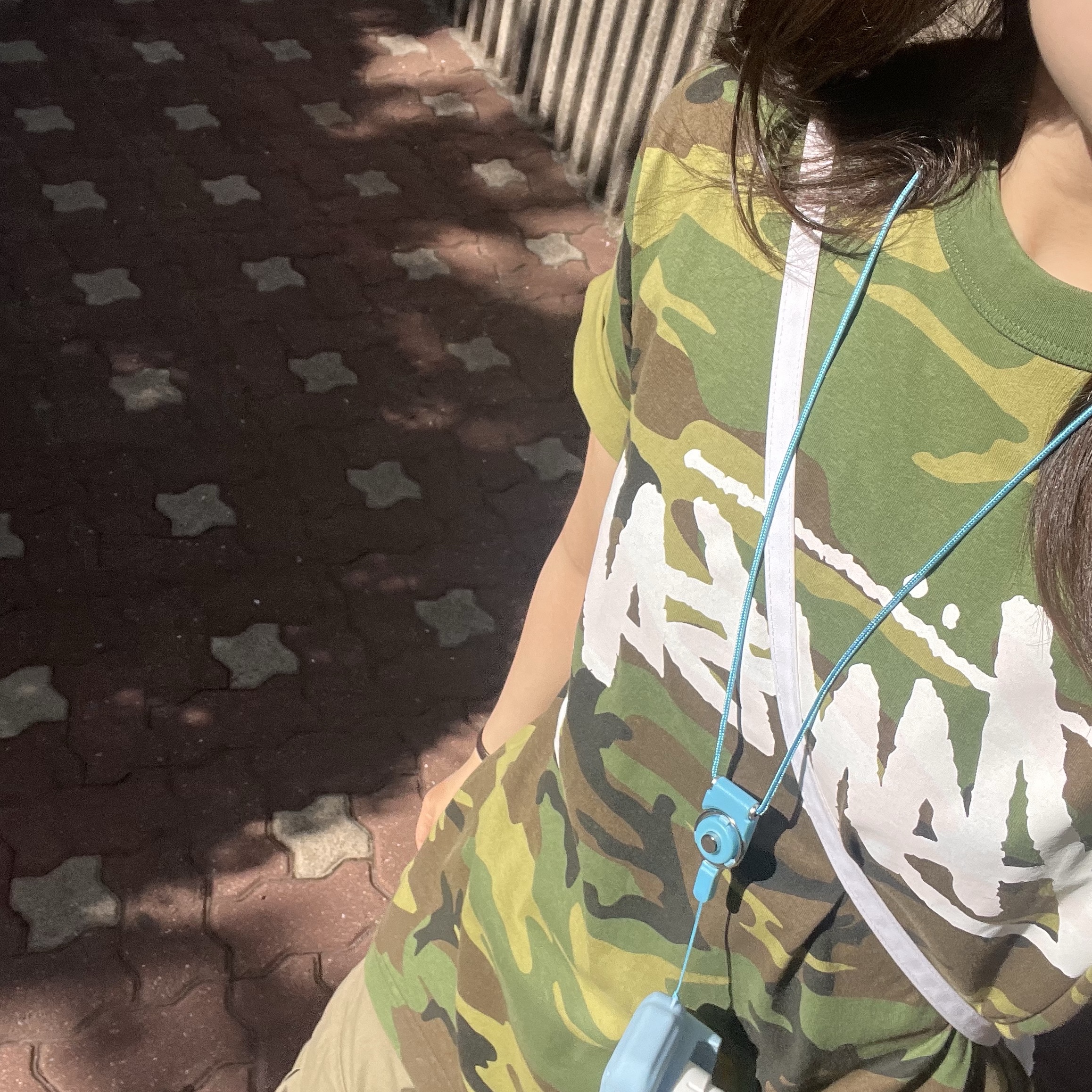 Stussy Stock Camo T-Shirt Camo White 착용 스타일