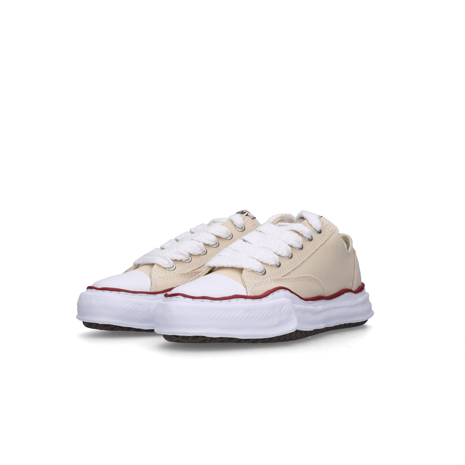 메종 미하라 야스히로 피터슨 OG 솔 캔버스 로우탑 스니커즈 내츄럴(Maison Mihara Yasuhiro Peterson OG Sole Canvas Low-top Sneakers Natural)
