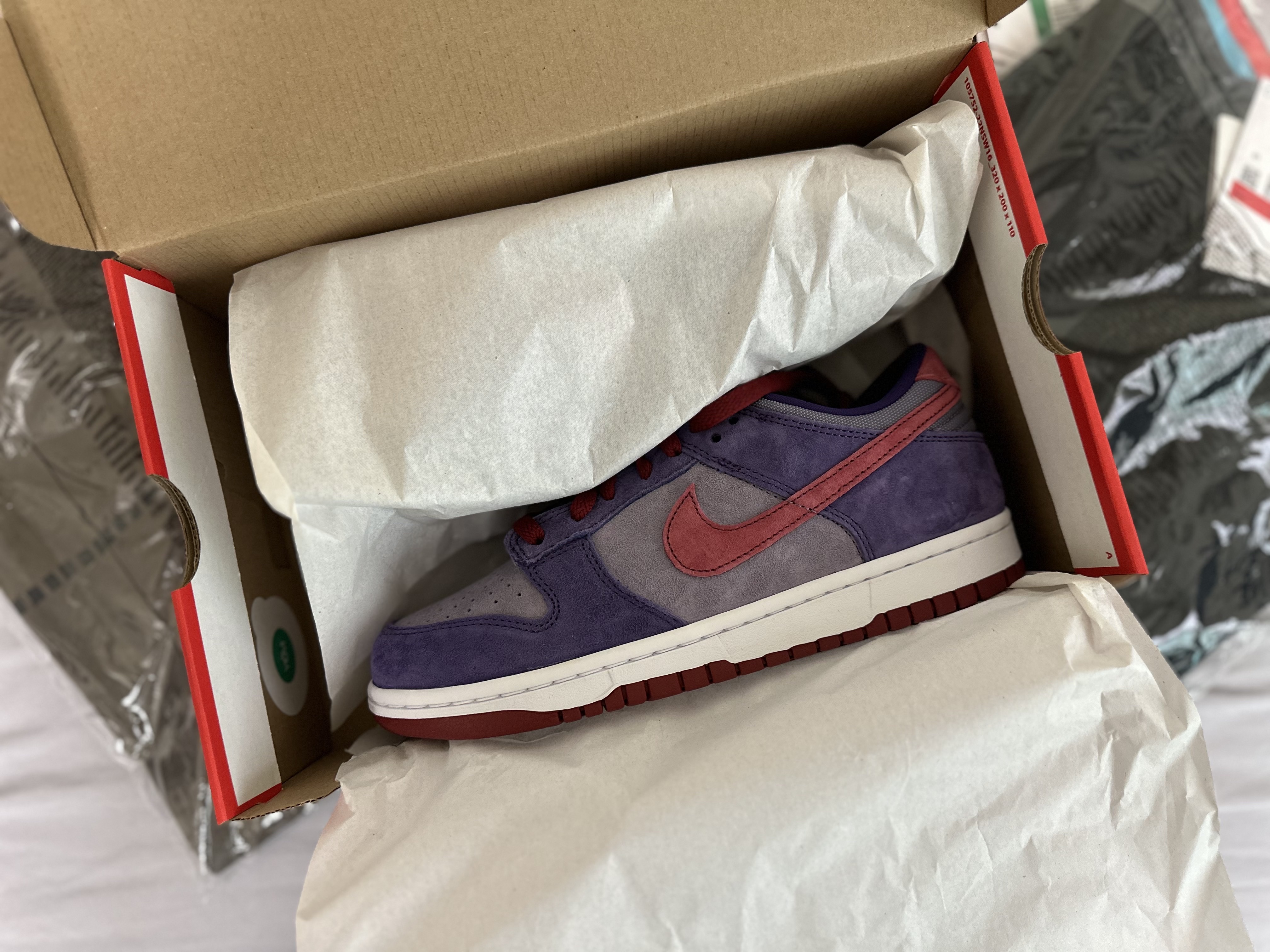 Nike x Rayssa Leal SB Dunk Low PRM Pure Platinum Vivid Purple, Nike Dunk Low SP Plum 2024 착용 스타일 - 2