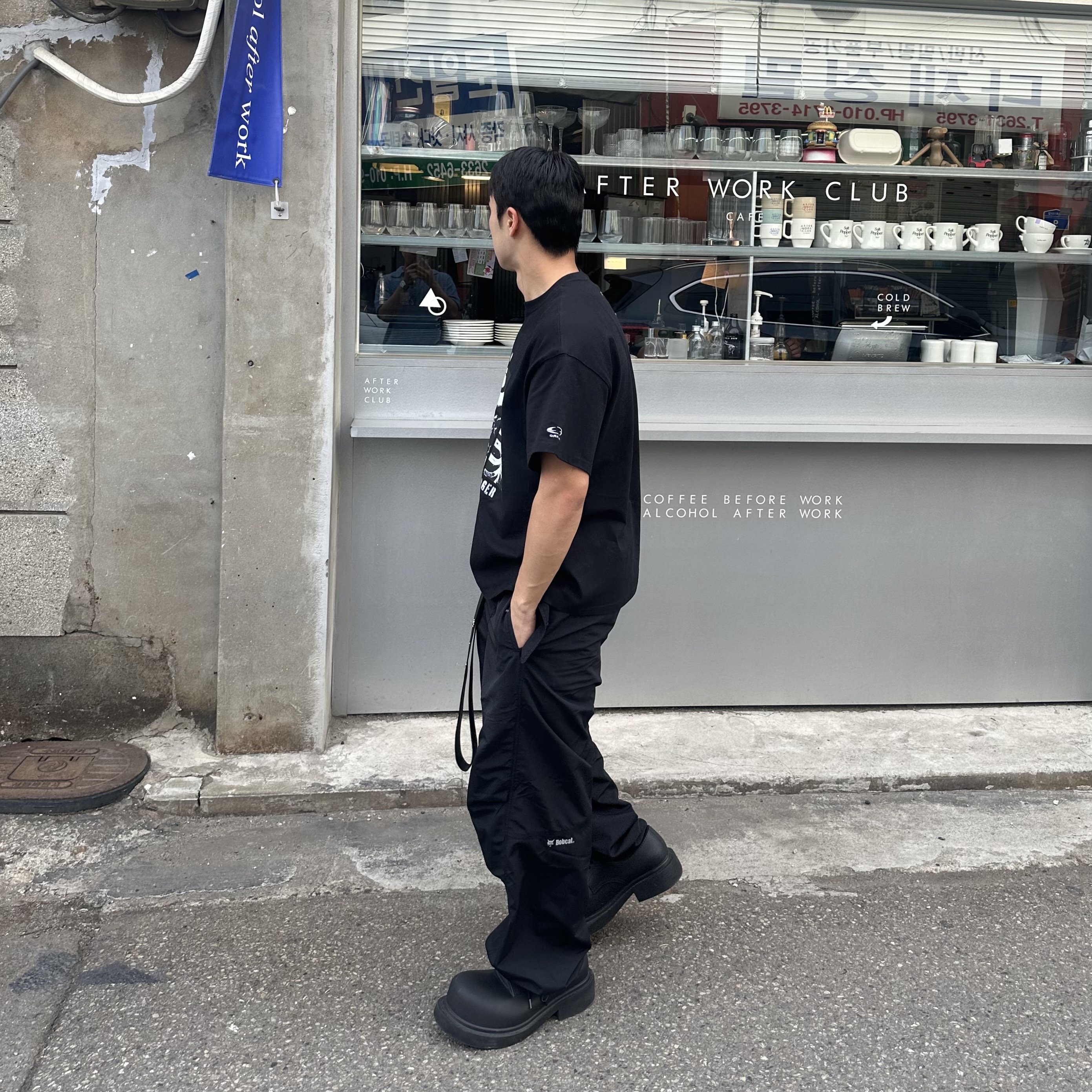 Balenciaga Steroid Derby Dark Green 착용 스타일 - 1
