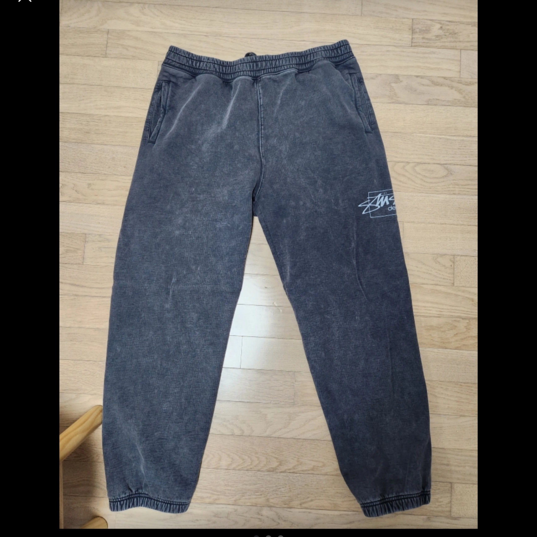 Stussy Dyed Stussy Designs Pants Black 착용 스타일