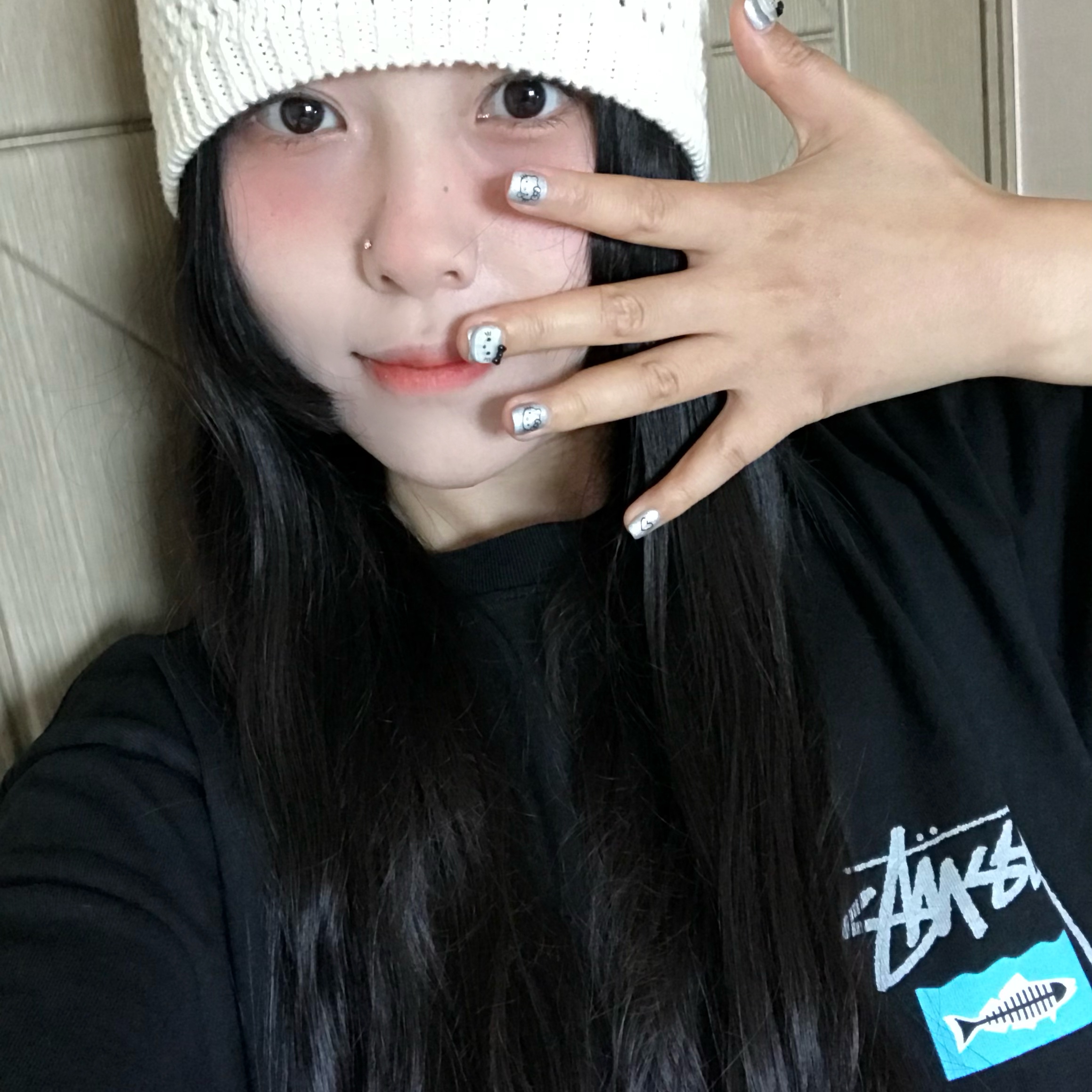 Stussy x Heal The Bay Summit To Sea Pigment Dyed T-Shirt Black 착용 스타일