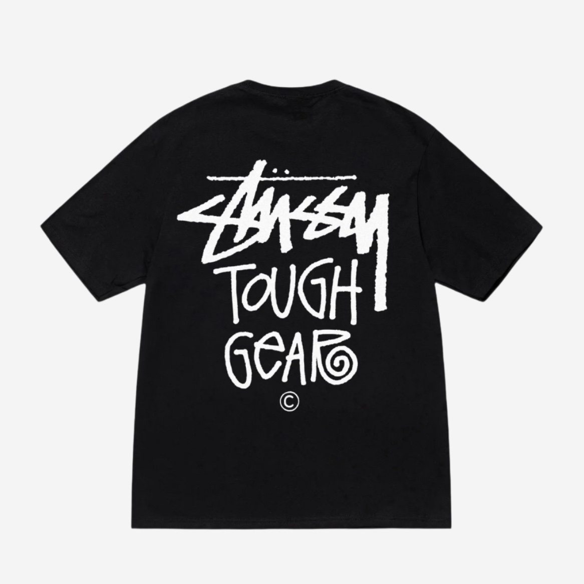 Stussy Tough Gear T-Shirt Black 착용 스타일 - 2