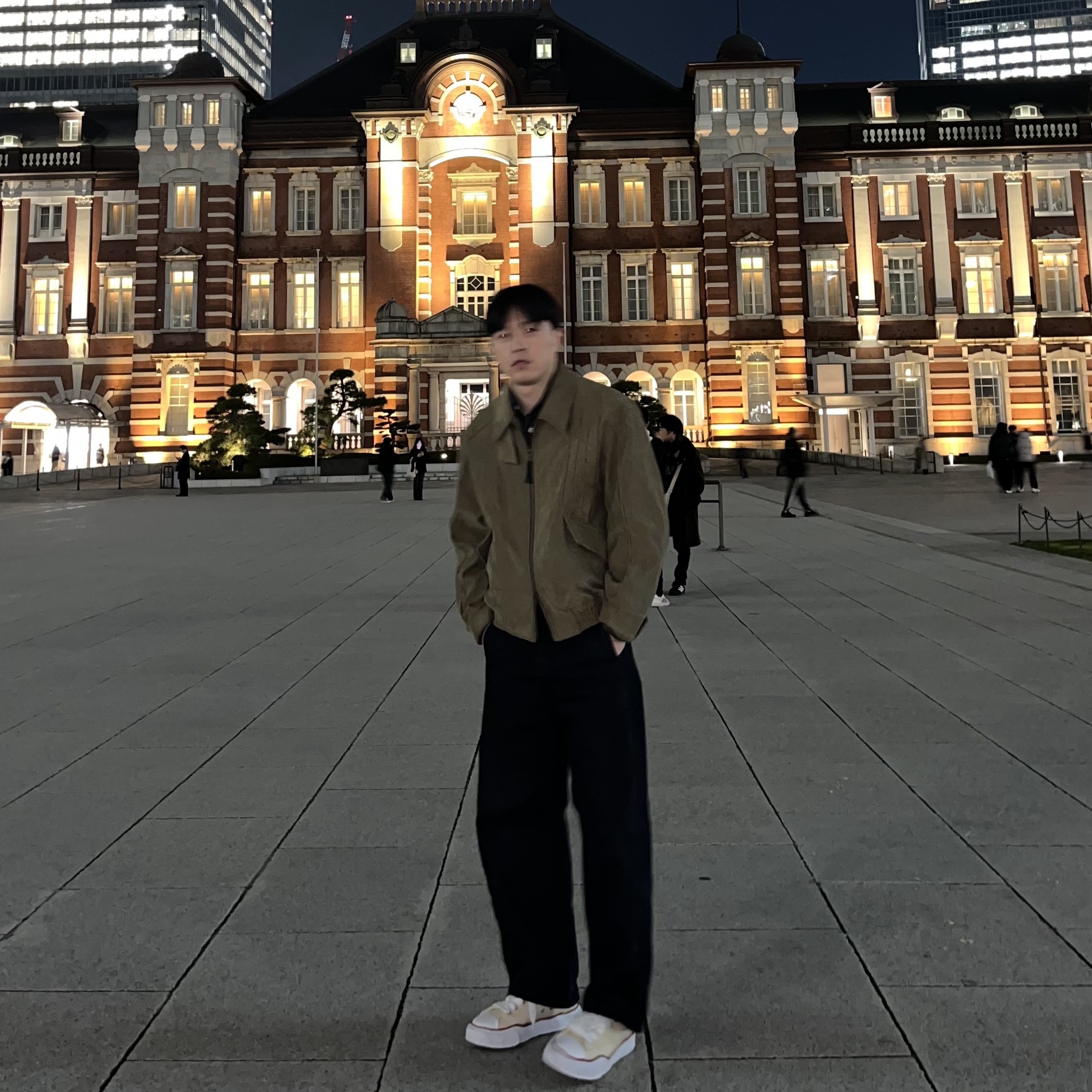 Maison Mihara Yasuhiro Peterson OG Sole Canvas Low-top Sneakers Natural 착용 스타일 - 1