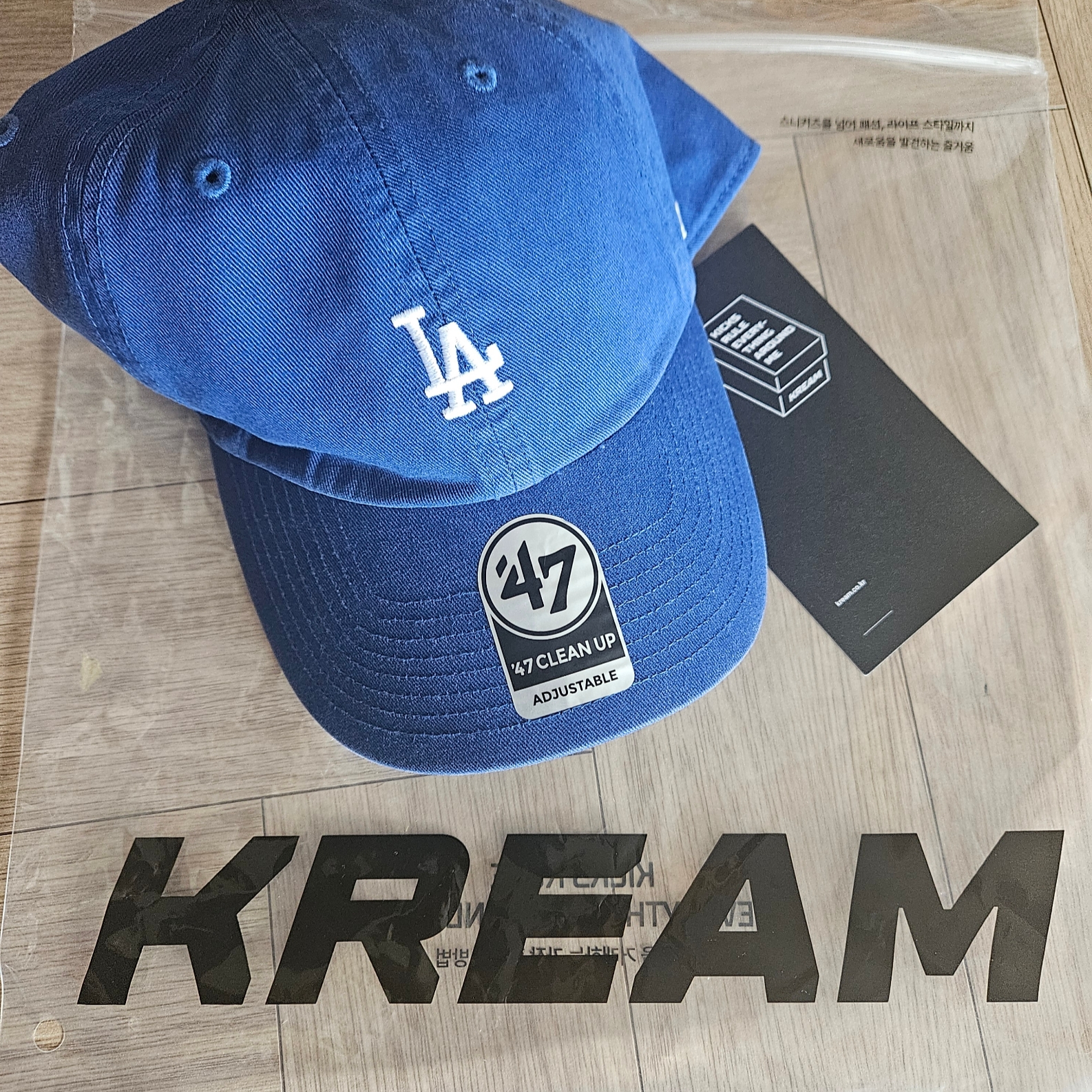47 Brand LA Dodgers Base Runner Clean Up Royal 착용 스타일