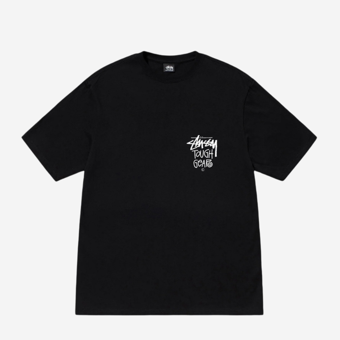 Stussy Tough Gear T-Shirt Black 착용 스타일 - 1