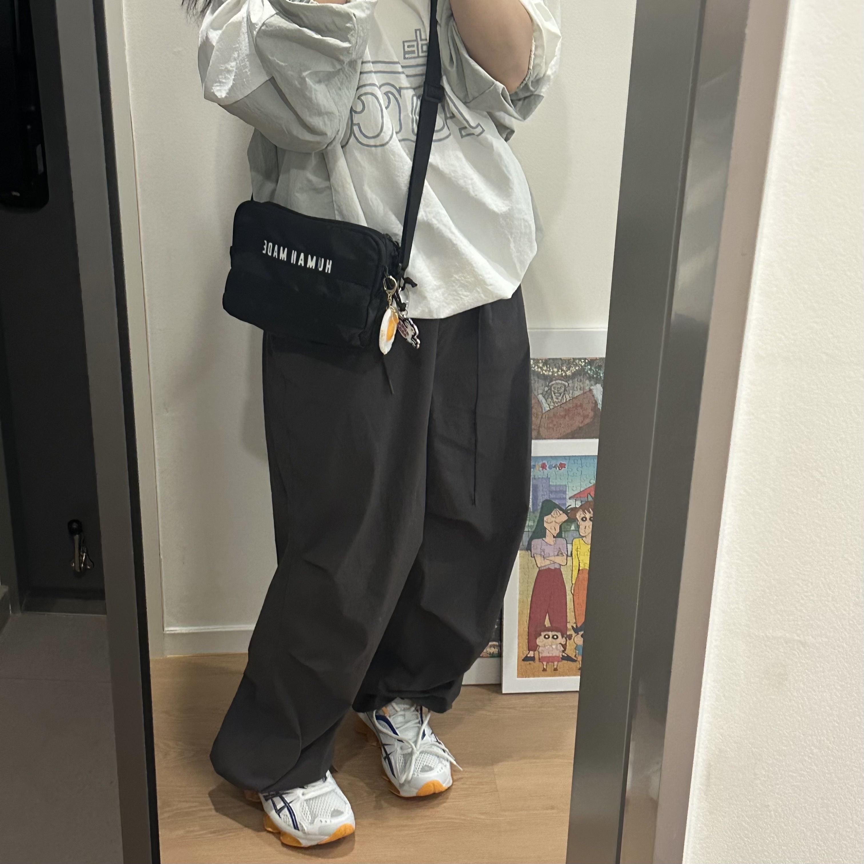 Human Made Military Light Pouch Black, Asics x Kiko Kostadinov Gel-Quantum Zientzia White Blue 착용 스타일 - 2