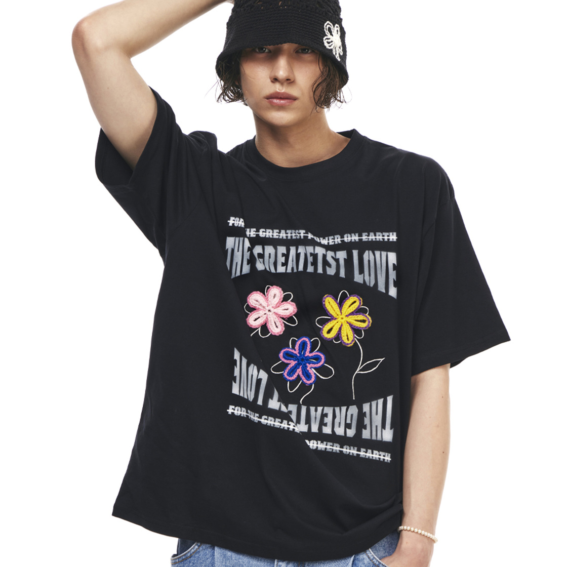 더그레이티스트 플라워 패치 티 블랙(The Greatest Flower Patch Tee Black) - 2