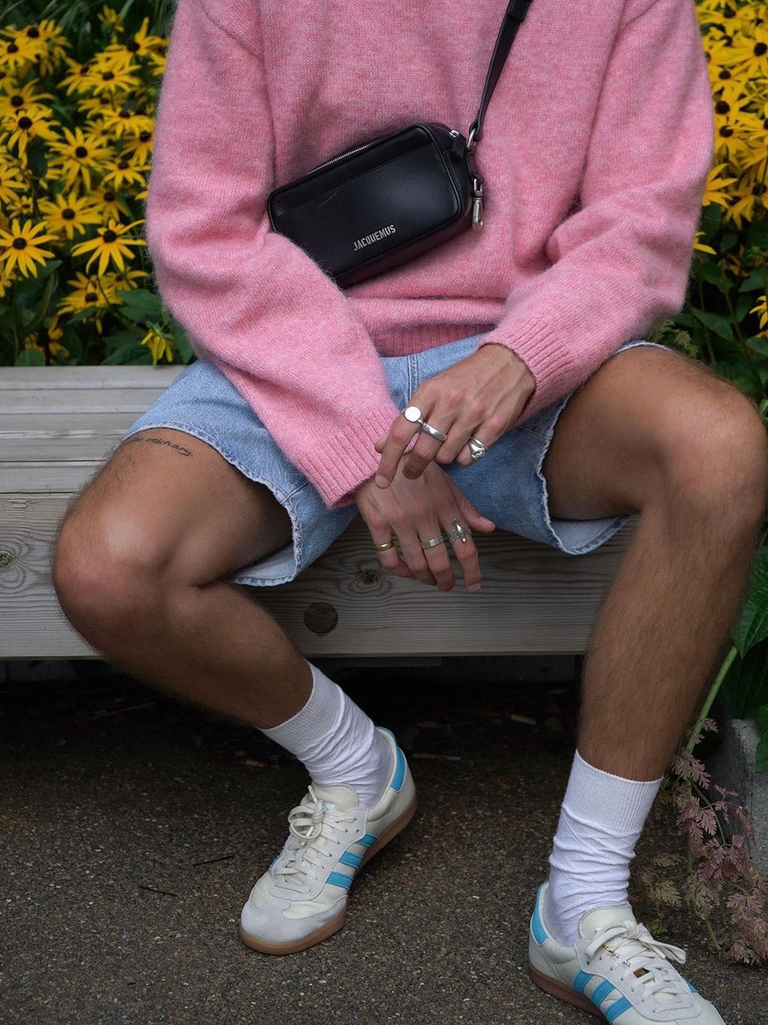 Supreme x Nike Denim Short Indigo - 24SS, Millo Archive Denim Bermuda Pants Mid Blue 착용 스타일 - 6