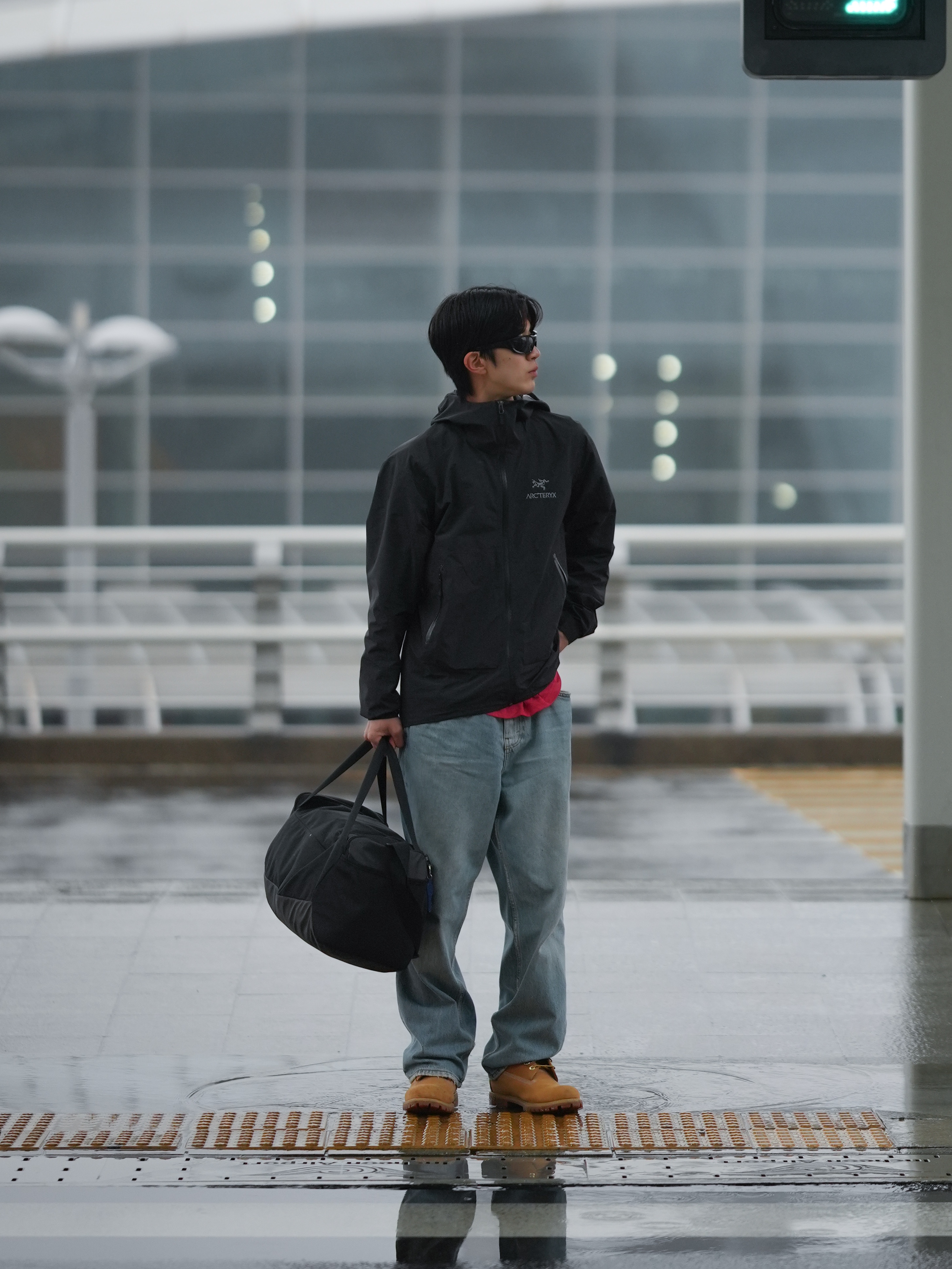 Timberland Premium 6 inch Waterproof Boot Wheat Nubuck - Wide, Arc'teryx Zeta SL Jacket Black 착용 스타일 - 1