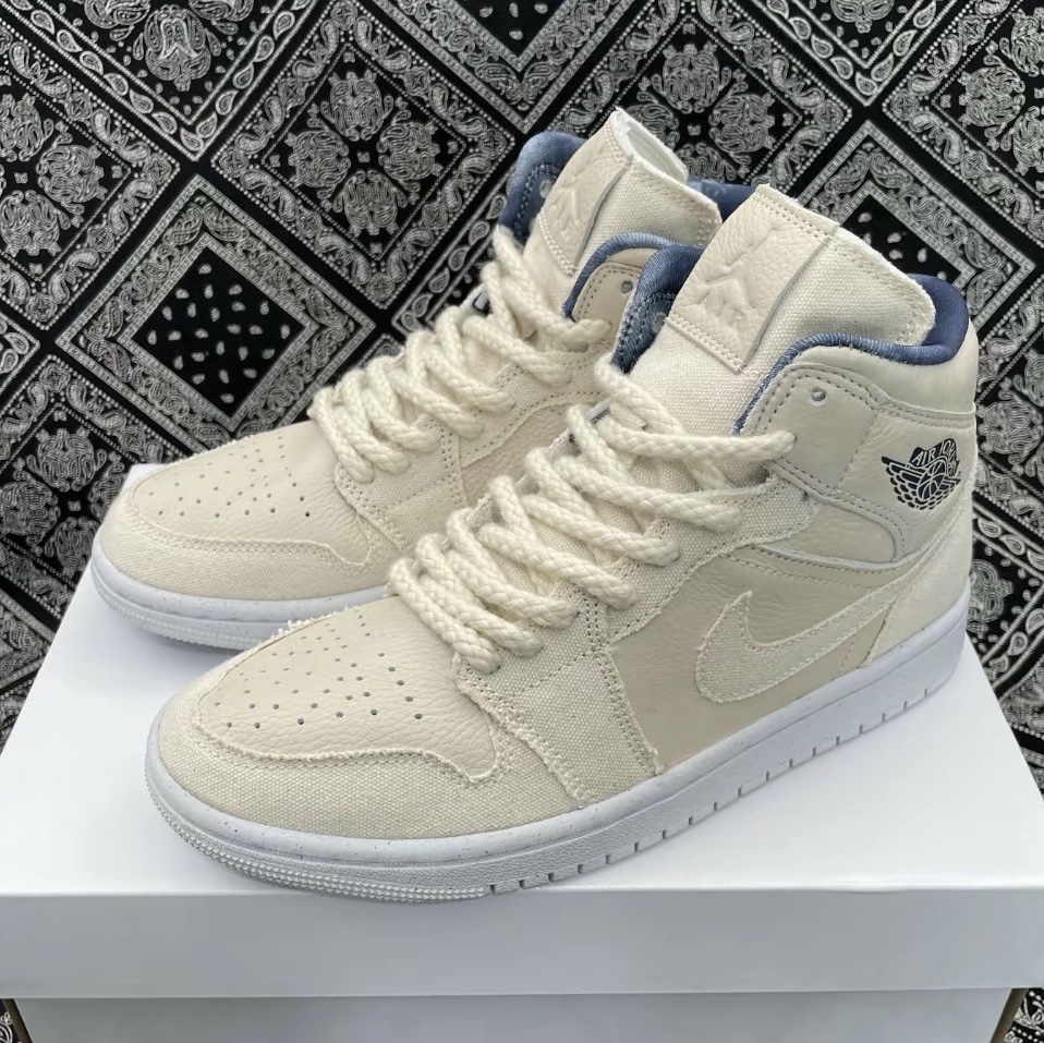 (W) Jordan 1 Mid SE Sanddrift 착용 스타일 - 1
