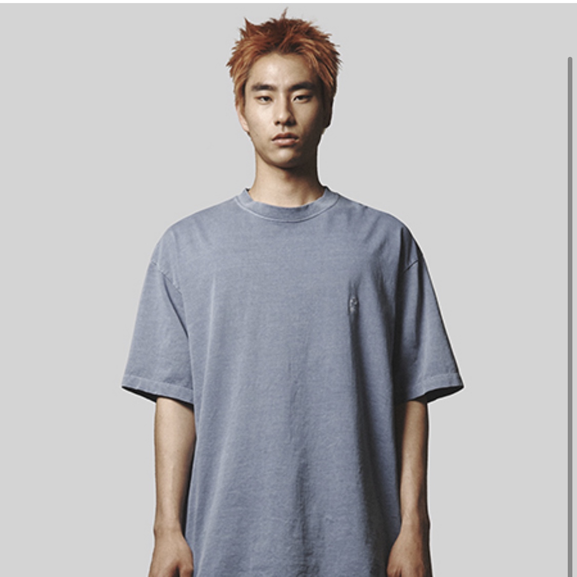 Polyteru Tenco Loosed Shirt 2.0 Dyed Purple Gray, Polyteru Human Index Index Track Pants Black/White 착용 스타일 - 3