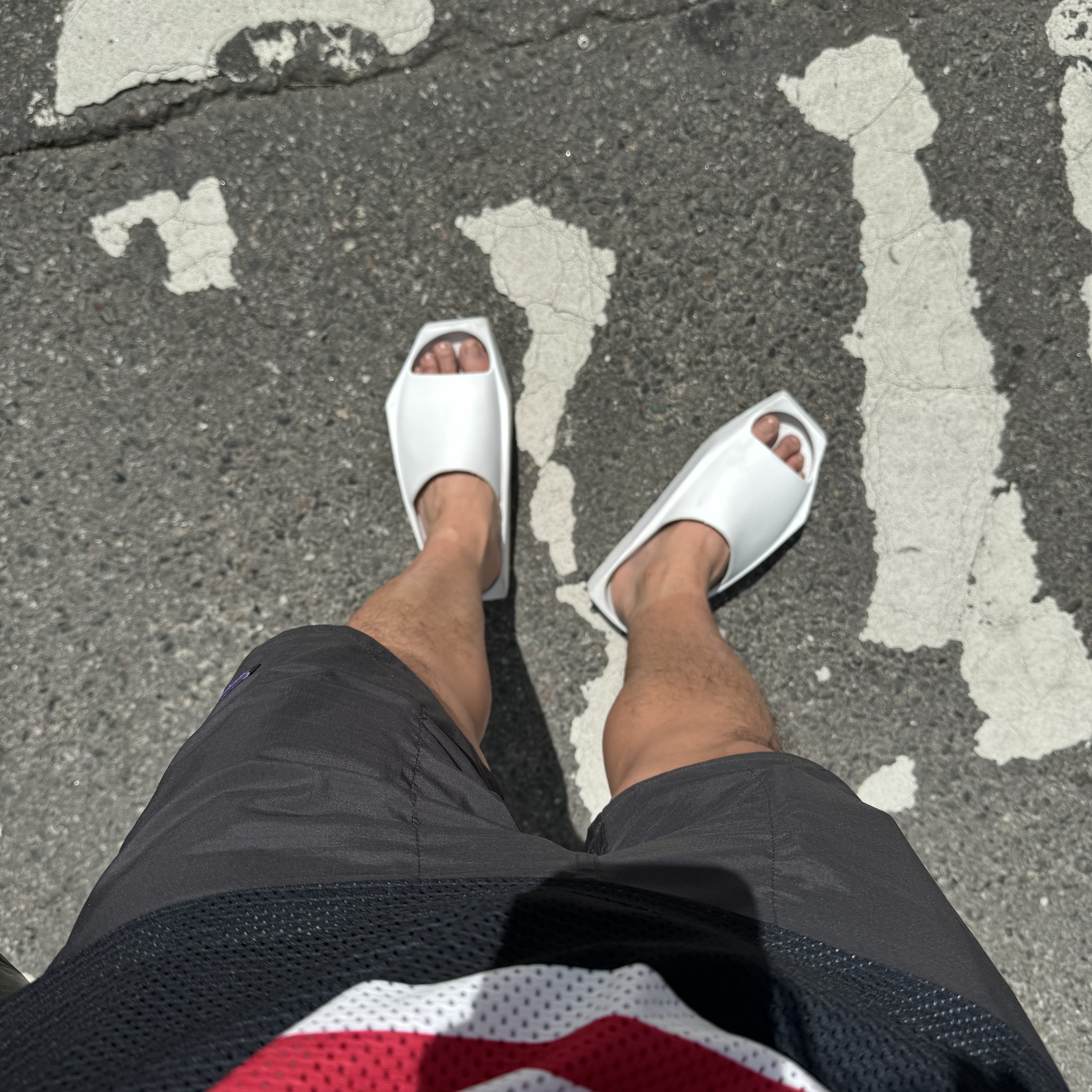 (W) Jordan Hex Slide Off White 착용 스타일
