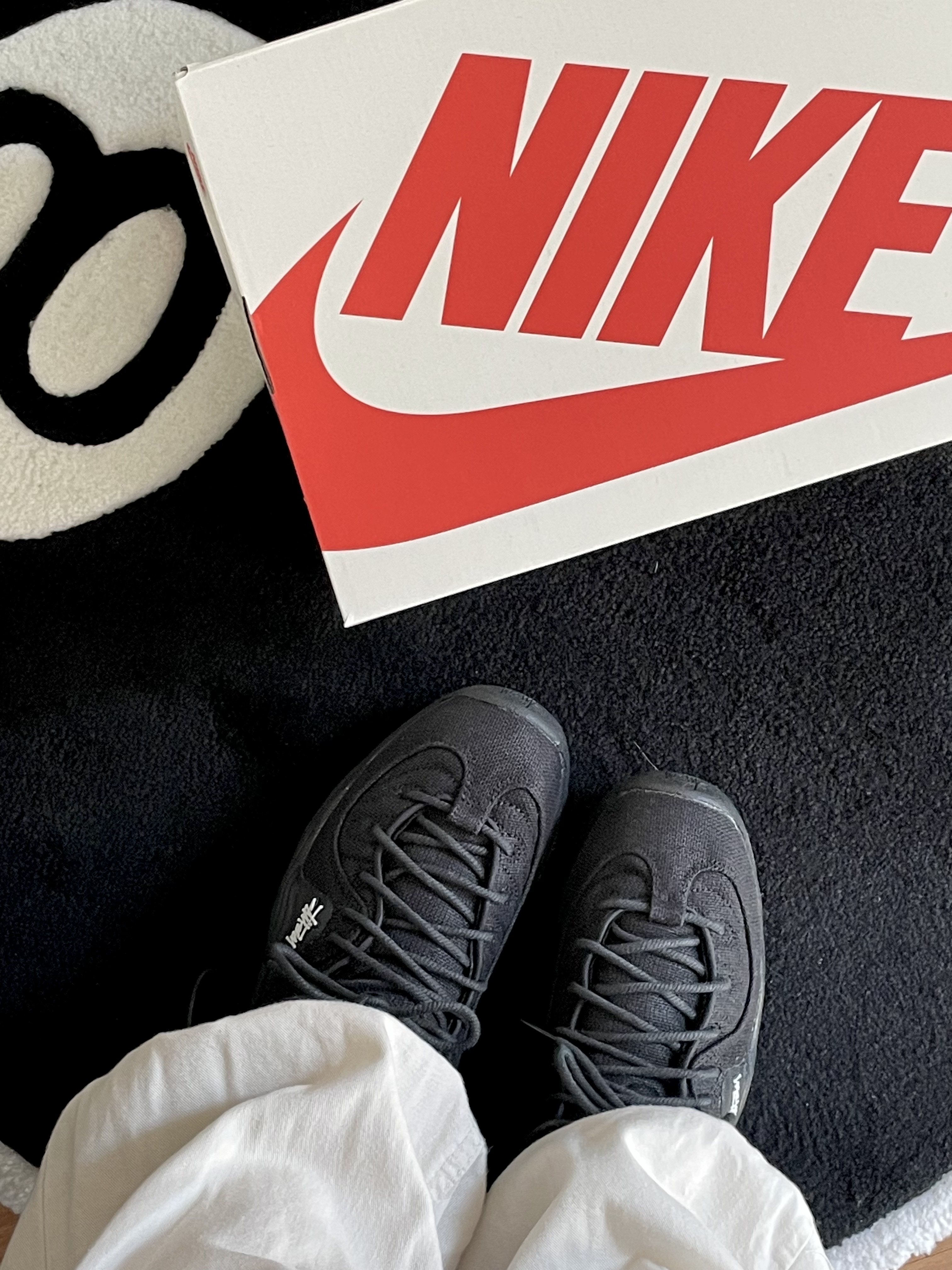 Nike x Stussy Air Penny II Black 착용 스타일 - 1