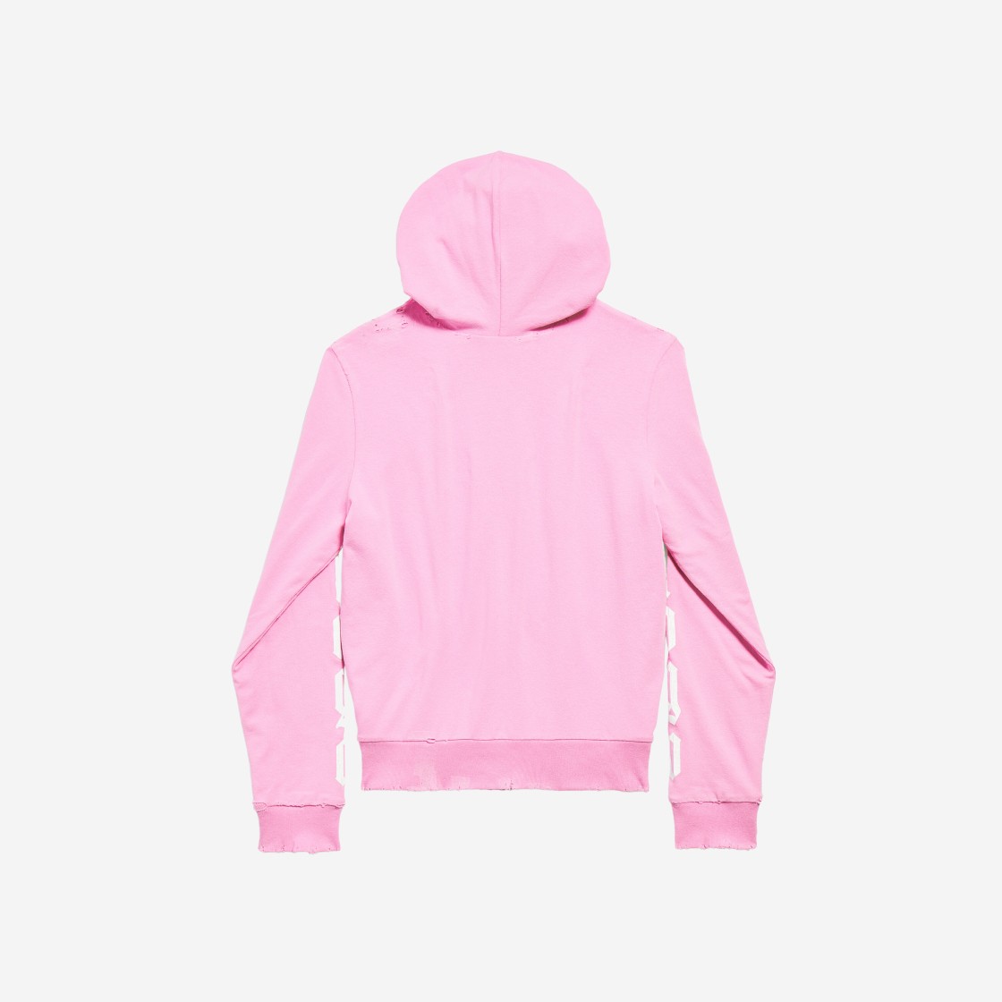 (W) Balenciaga Nologo Zip-Up Small Fit Hoodie Light Pink 상세 이미지 2