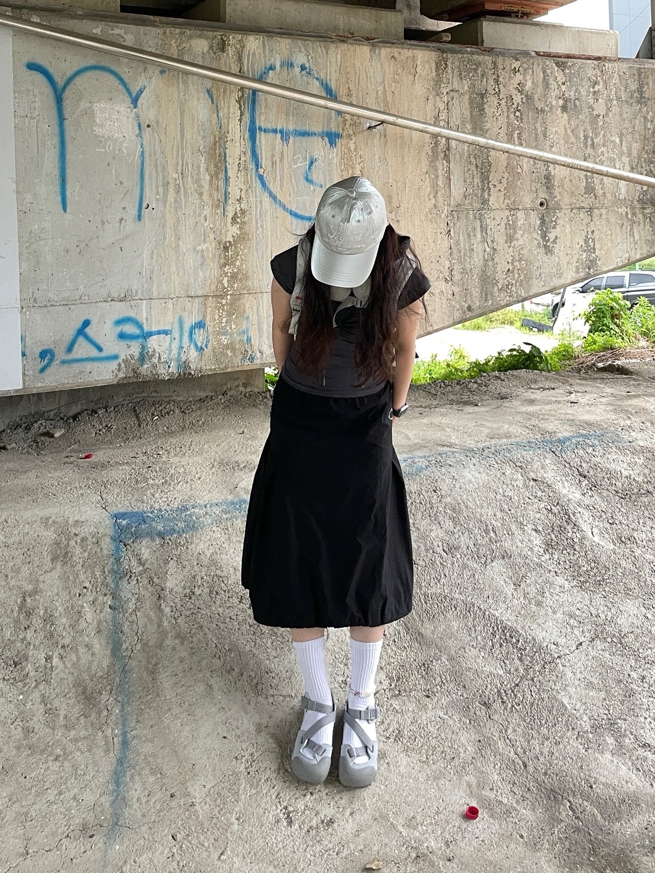 Fila Peito Sandal Grey 착용 스타일 - 3
