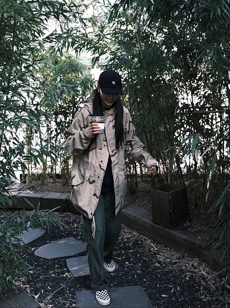 Orslow 5002 US Army Fatigue Pants Green 착용 스타일 - 2