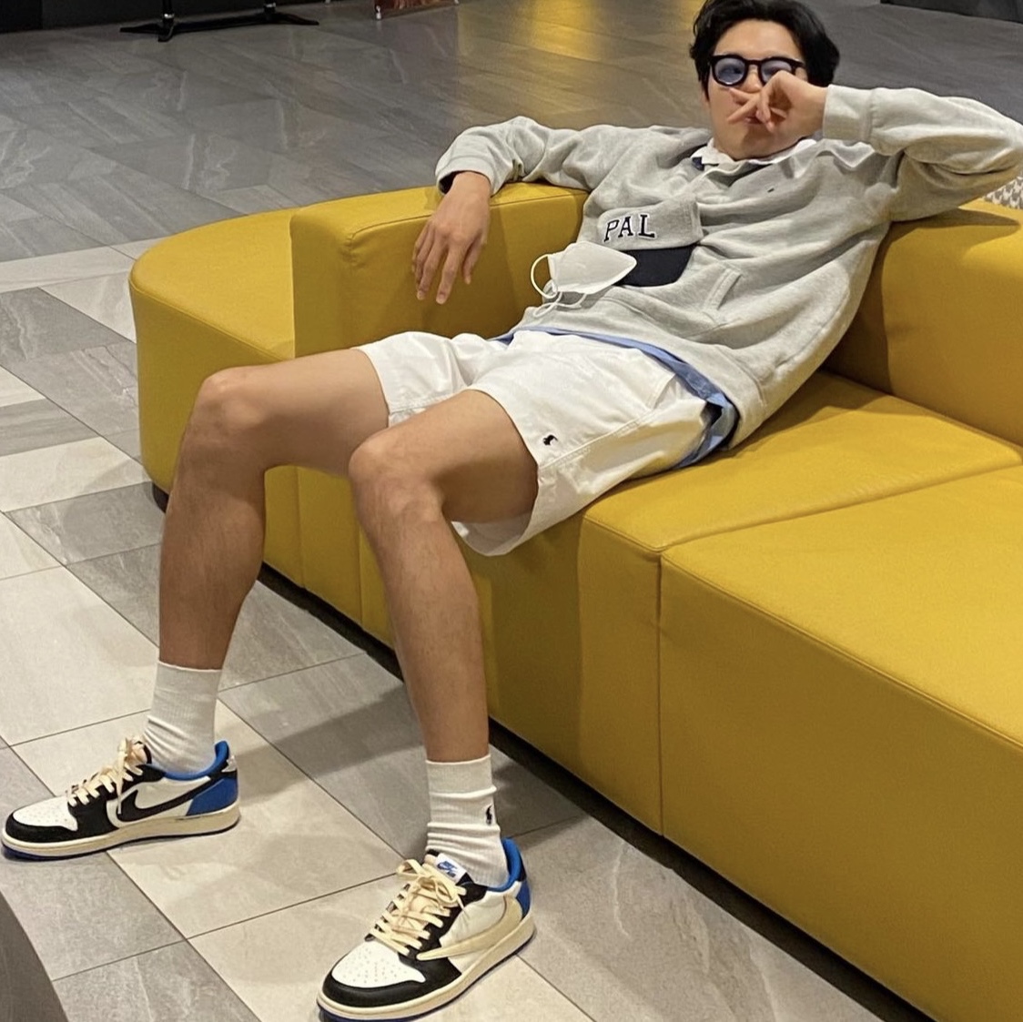 Jordan x Travis Scott Jumpman Jack TR Sail and Dark Mocha, (PS) Jordan x Travis Scott Jumpman Jack TR Sail and Dark Mocha 착용 스타일 - 6