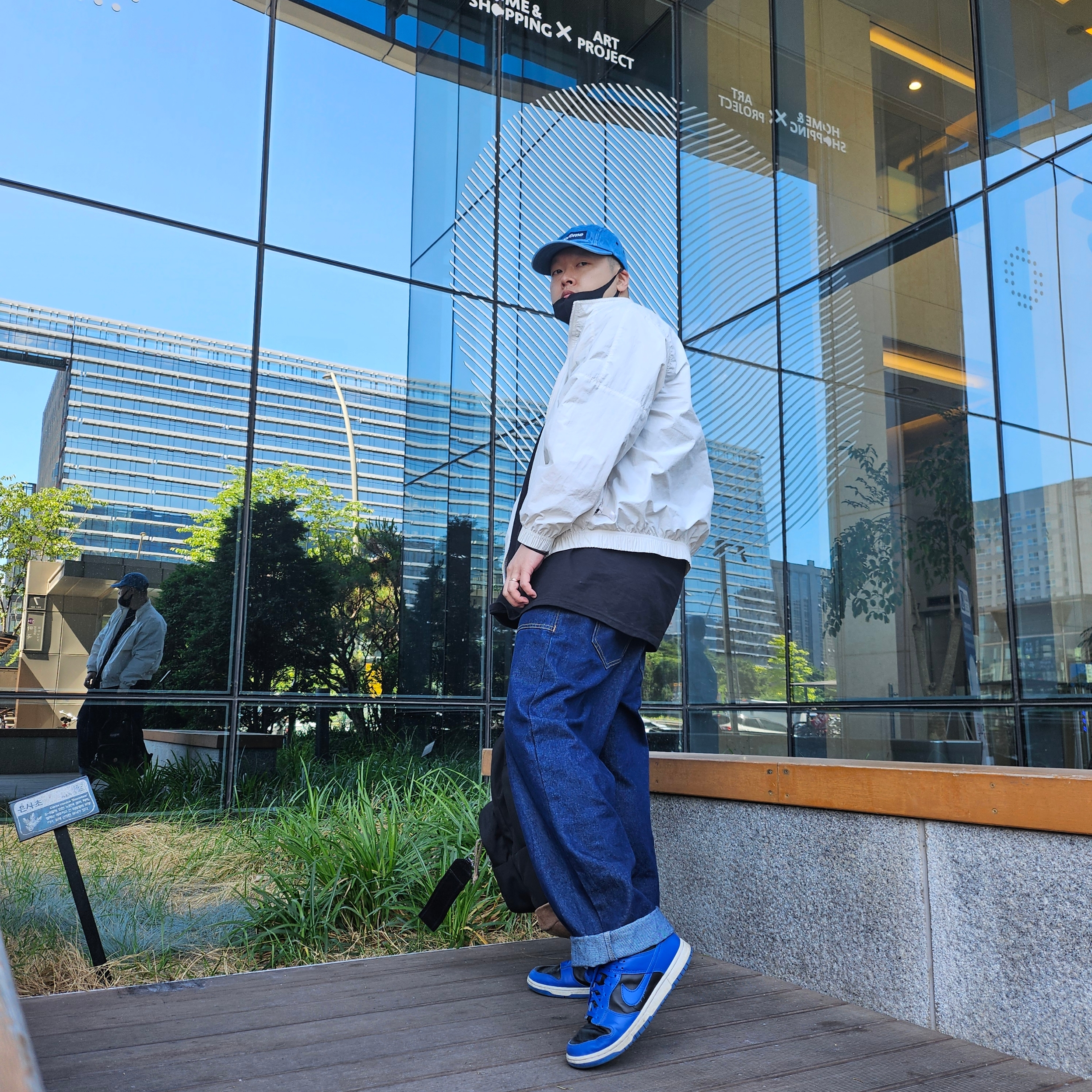 Supreme Washed Chino Twill Camp Cap Denim - 23FW, Stussy Basic Stussy T-Shirt Black 2023 착용 스타일 - 1