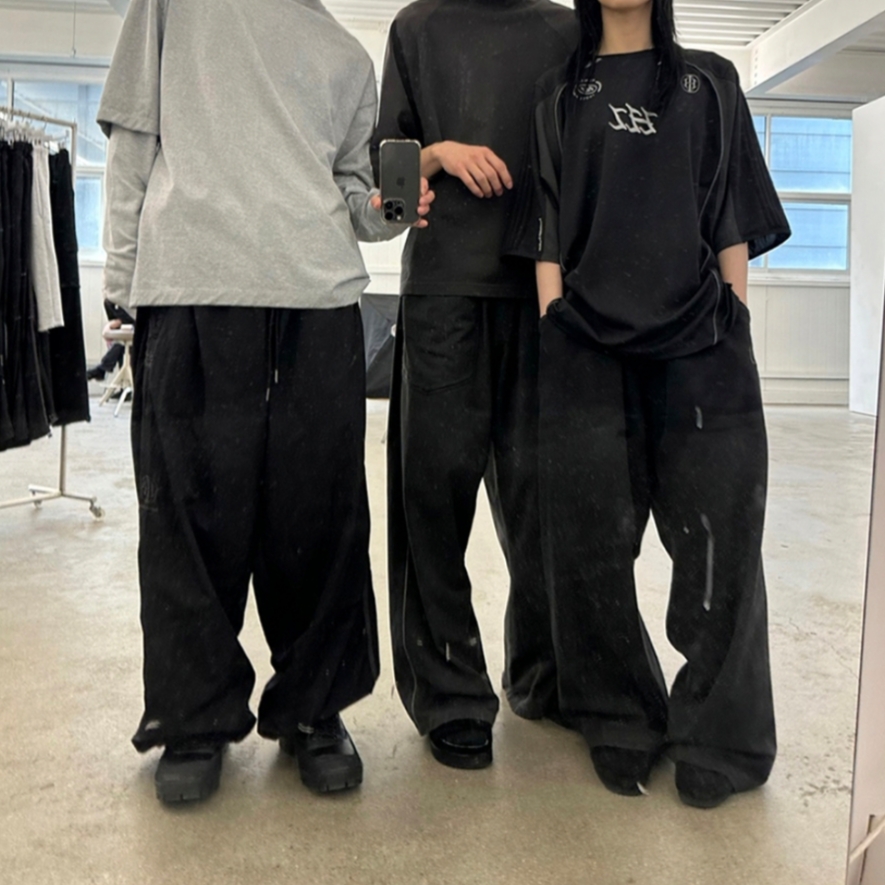 Stussy Built To Last Pigment Dyed T-Shirt Black, Polyteru Human Index Human Jumbo 1/2 T-Shirt Gray 착용 스타일 - 4