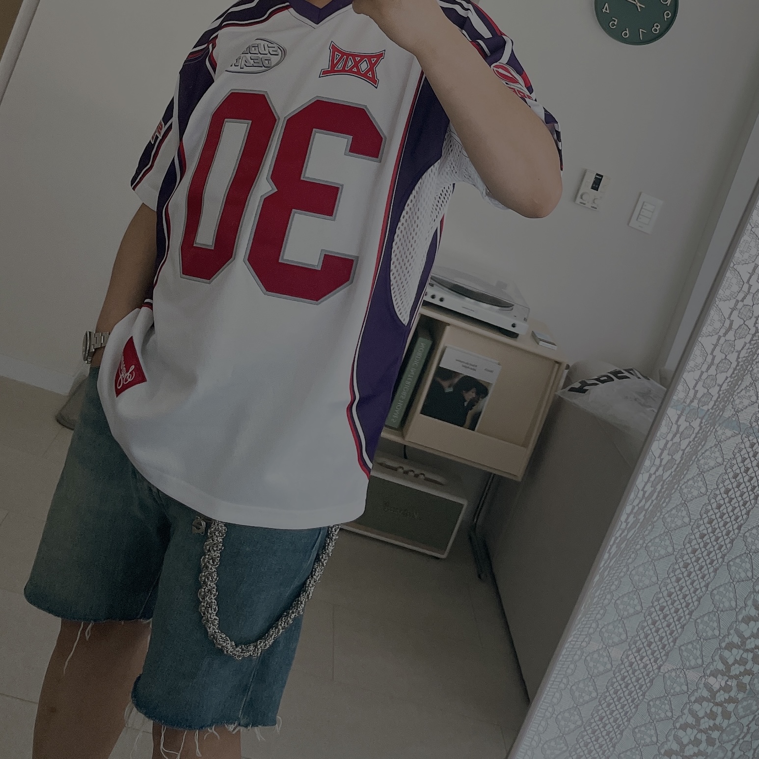 Supreme Sudden Death Football Jersey White - 24SS 착용 스타일