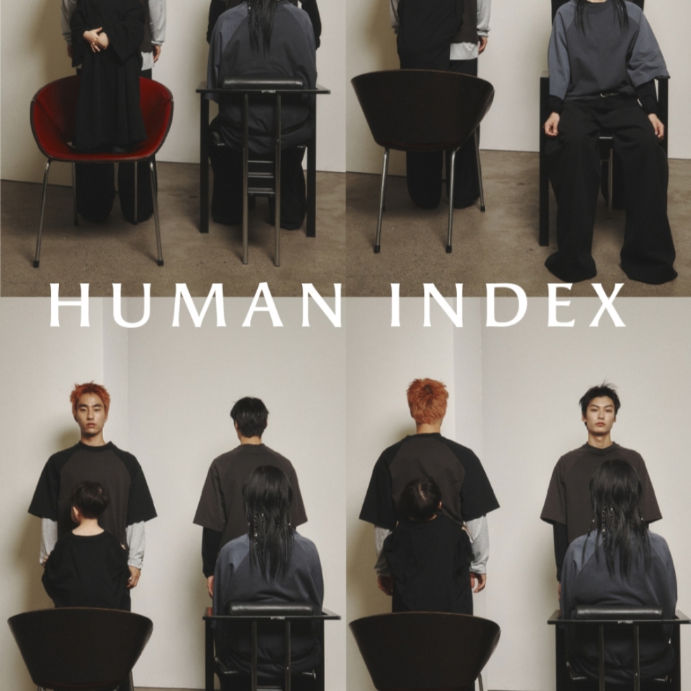 Polyteru 1/2 Graphic T-Shirt 'Skull Couple' White, Polyteru Human Index Human Loosed Half Zip Knit Gray 착용 스타일 - 2