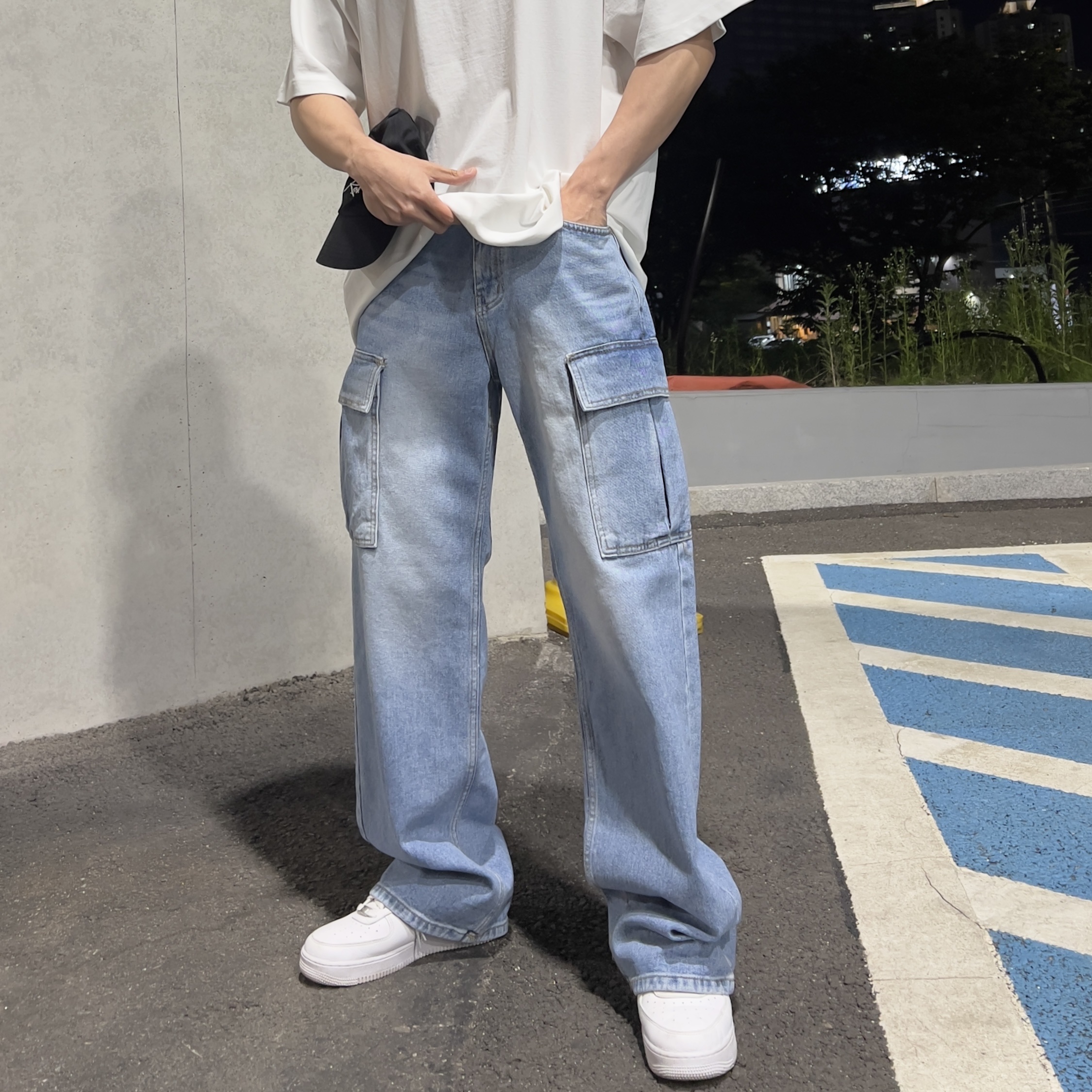 Nike Air Force 1 '07 Low White, Nike x Supreme Air Force 1 Low White 착용 스타일 - 6