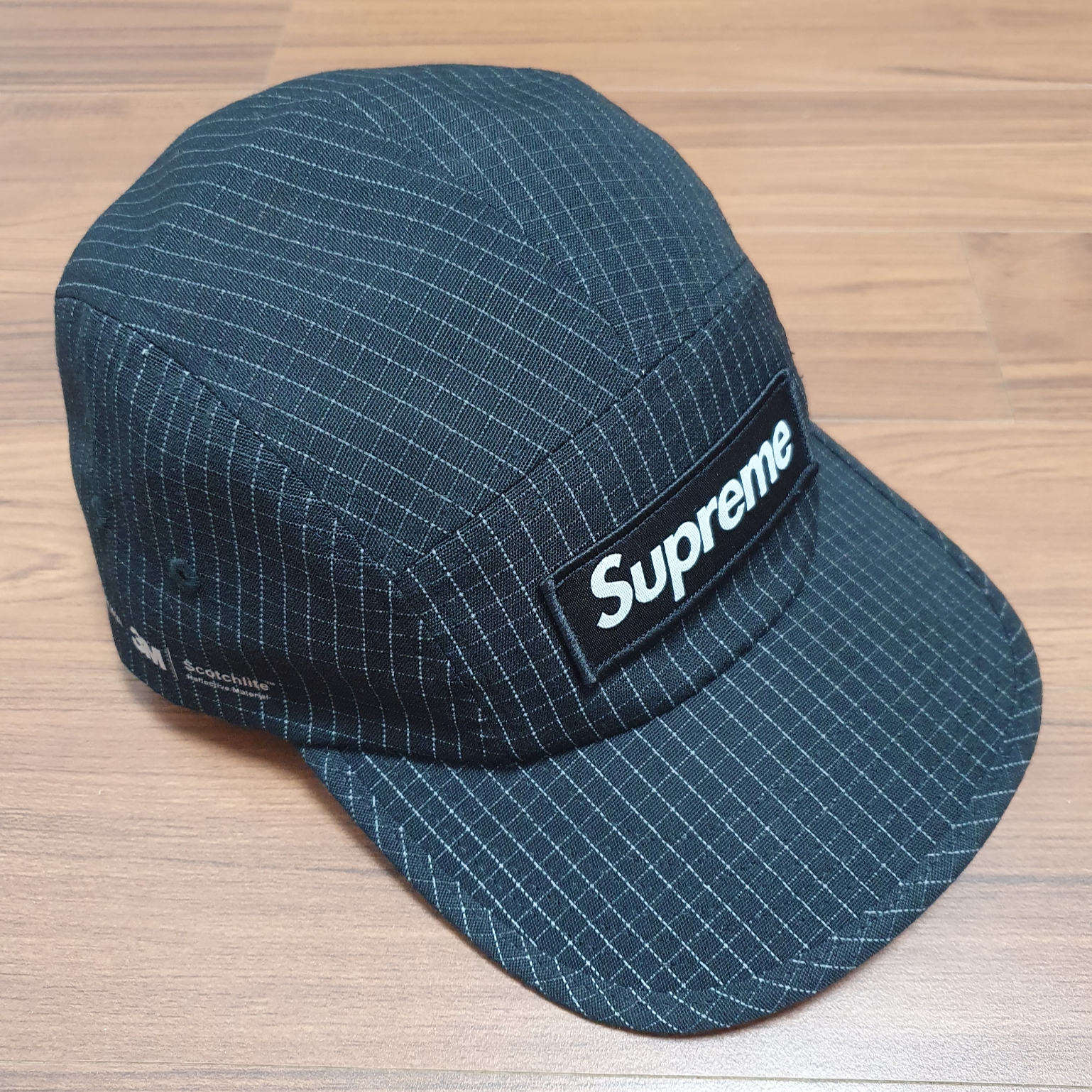 Supreme Reflective Ripstop Camp Cap Black - 24SS 착용 스타일 - 1