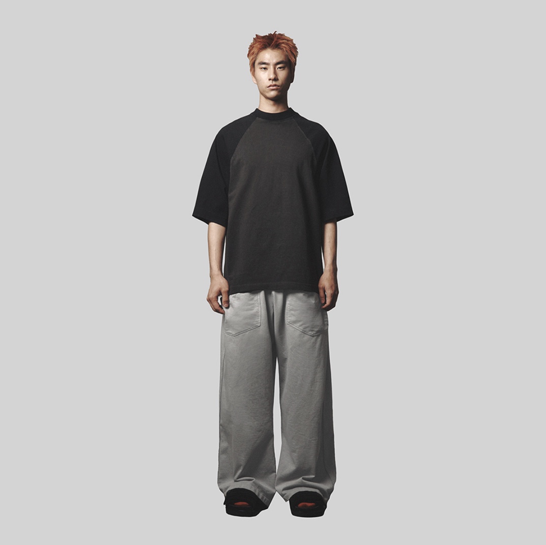 Polyteru 1011 Fatigue Sweatpants 1.2v Bleached Black, Polyteru Human Index Index Sweatpants Gray 착용 스타일 - 2