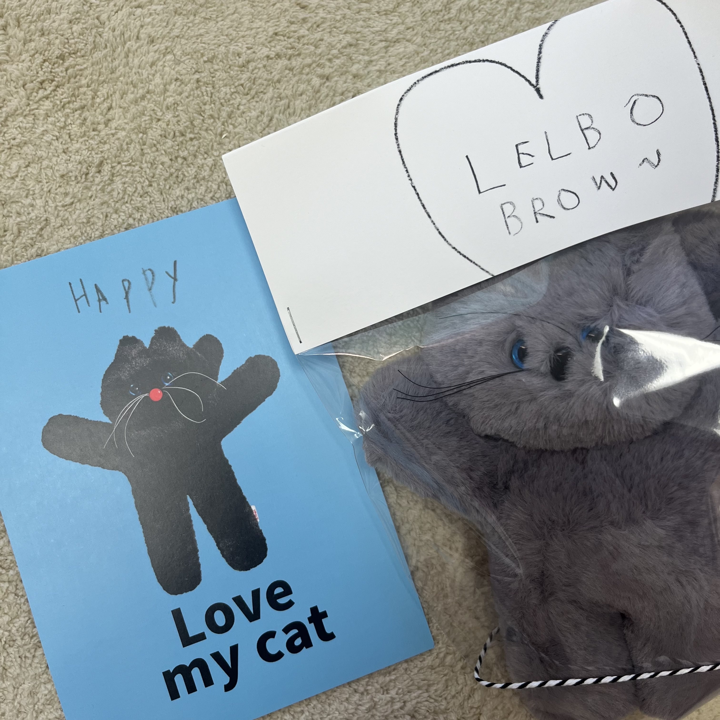 Lelbobrown Little Cat Keyring Hendrix 착용 스타일