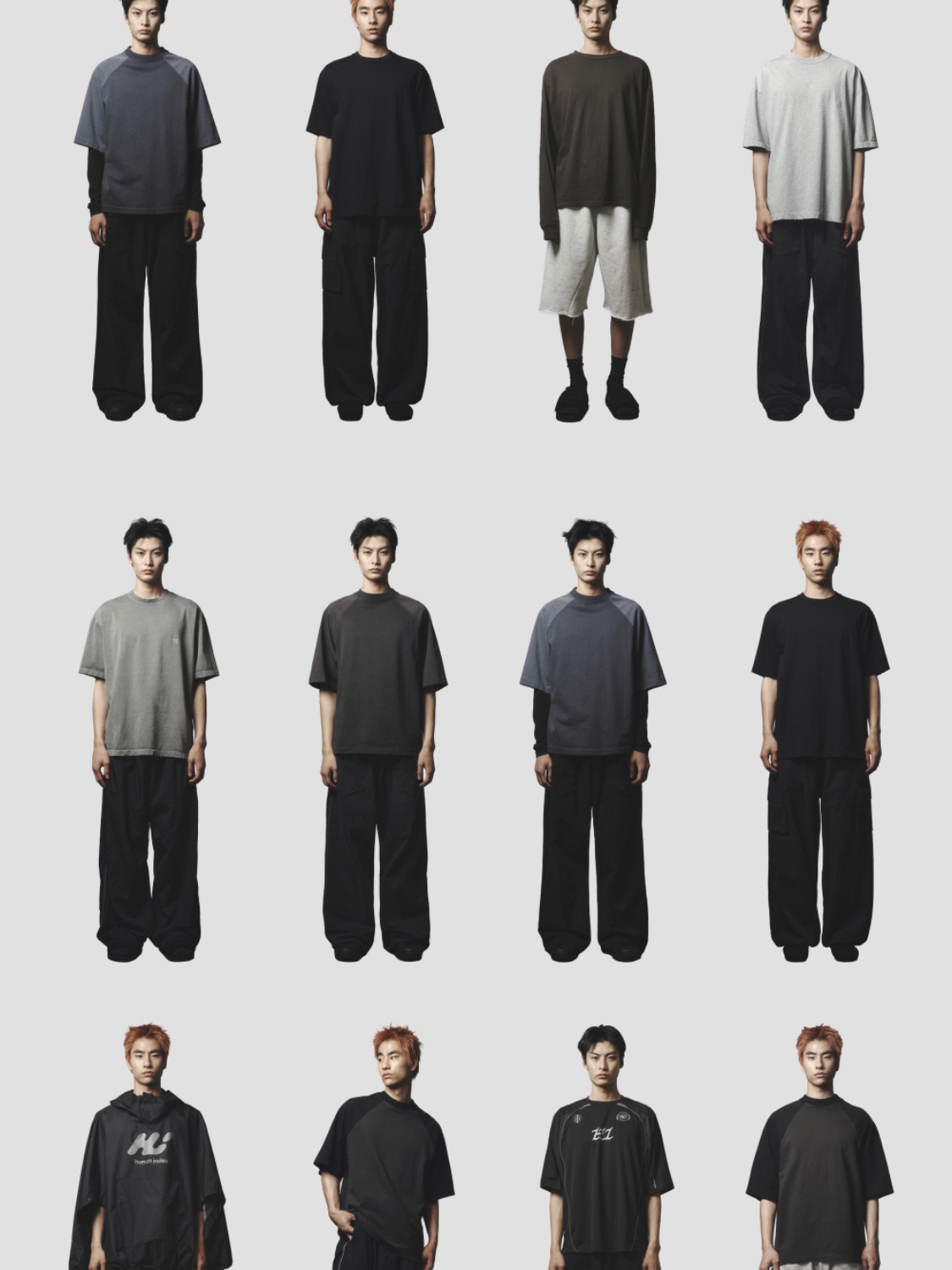 Polyteru Calf Bag Black Lambskin, Polyteru Human Index Index Track Pants Black/White 착용 스타일 - 3