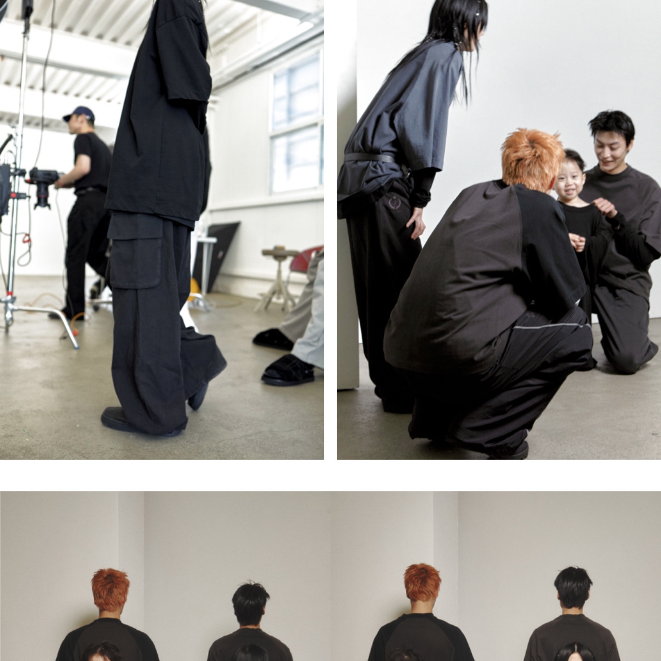Polyteru x Nomanual Dyed Cargo Pants Light Gray, Polyteru 1011 Reversible Patched MA-1 Washed Black (Dyed Mud) - 24SS 착용 스타일 - 4