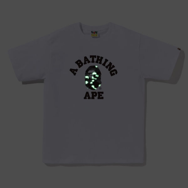 BAPE City Camo College T-Shirt White Grey 착용 스타일