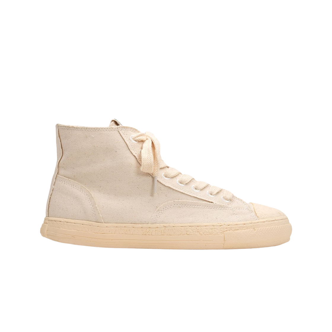 Maison Mihara Yasuhiro General Scale Past Sole Canvas High-top Sneakers White 상세 이미지 1